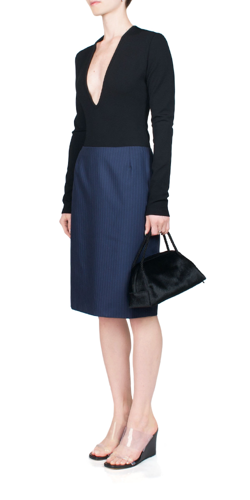 High Waist Denim Skirt for Women - A-Line Stretch Denim Skirt with Pockets | Perfect for Casual Outfits, Date Nights & Office Wear