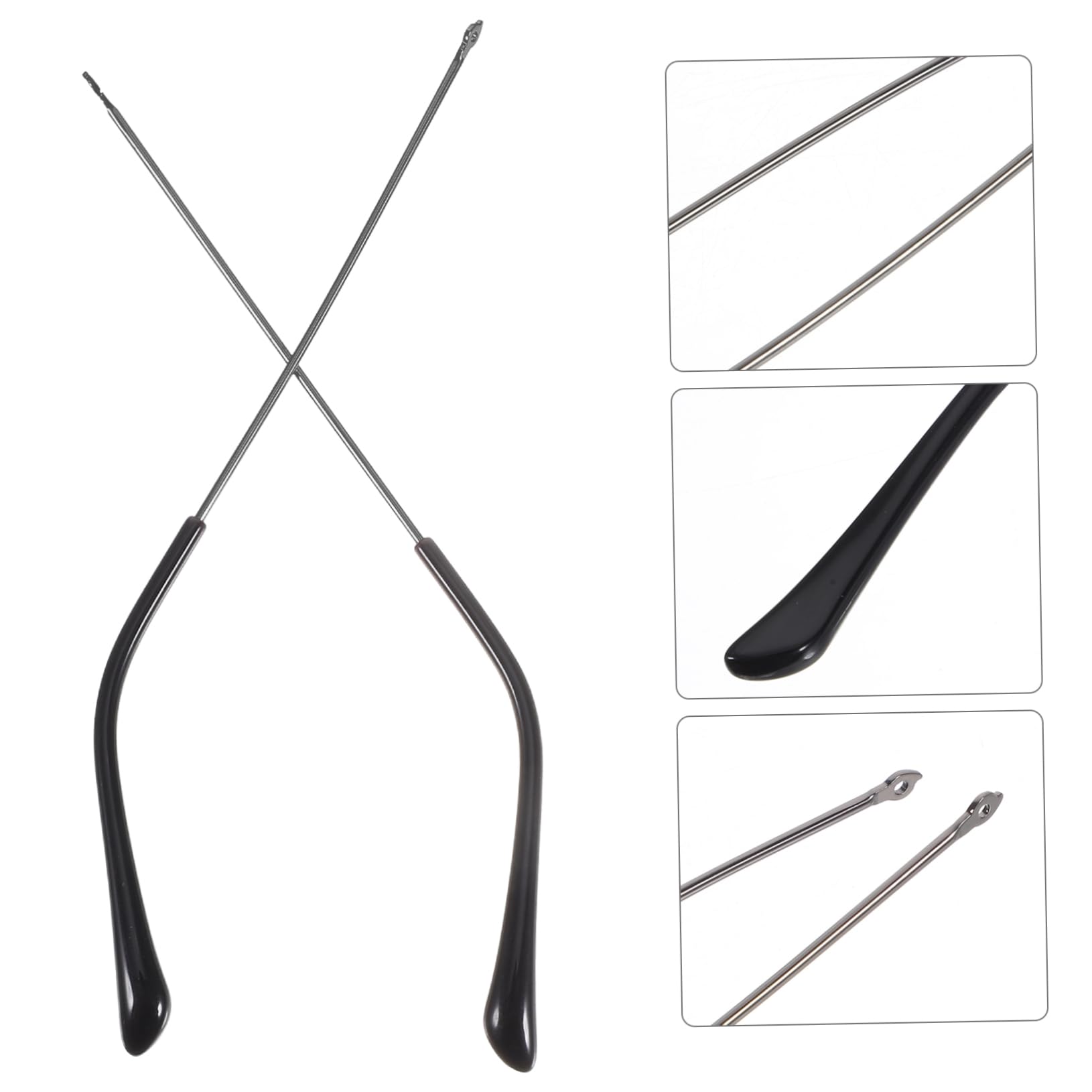 Metal Glasses Temple Replacement Arms - Universal Repair Parts for Sunglasses & Prescription Eyewear | Durable Glasses Frame Accessories for Men & Women | Perfect for Home Repair, Travel Emergency & DIY Fixes