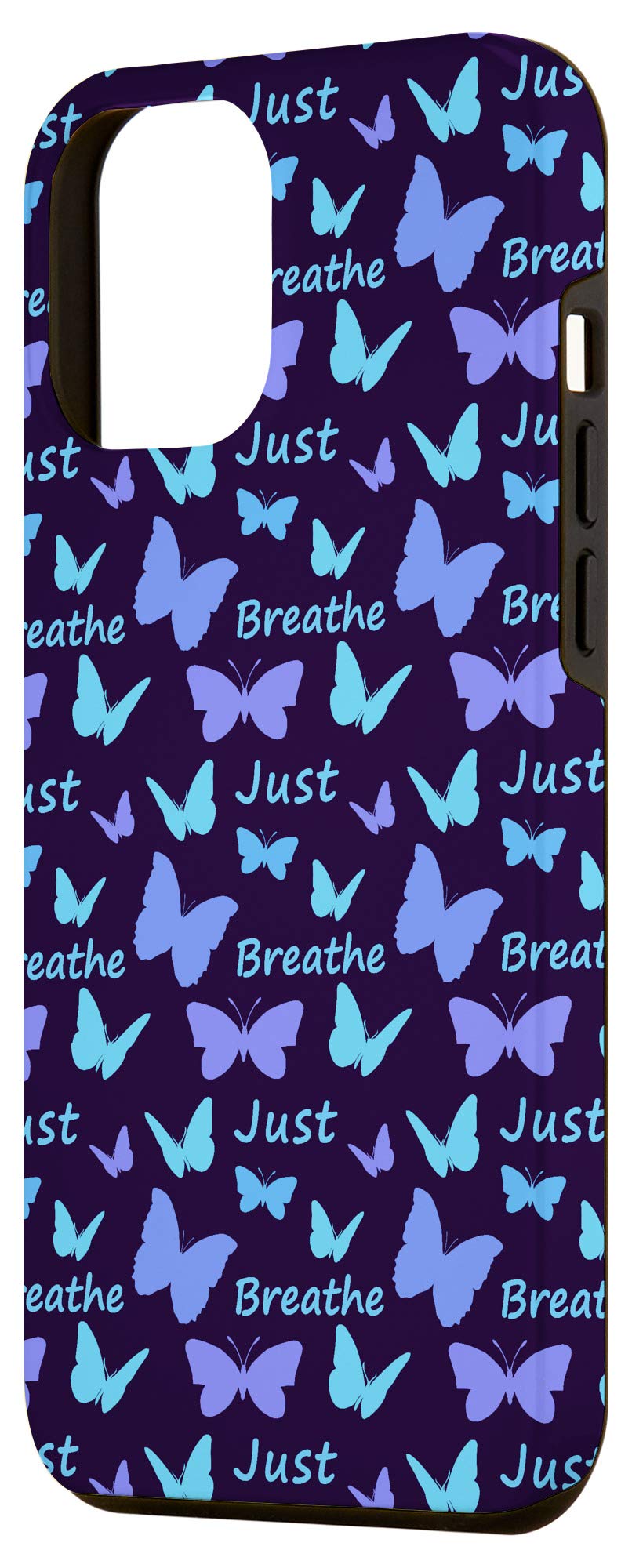iPhone 12 Pro Max Case with Butterfly & Dandelion Tattoo Design - Meditation Inspired Phone Cover for Yoga, Mindfulness & Daily Protection