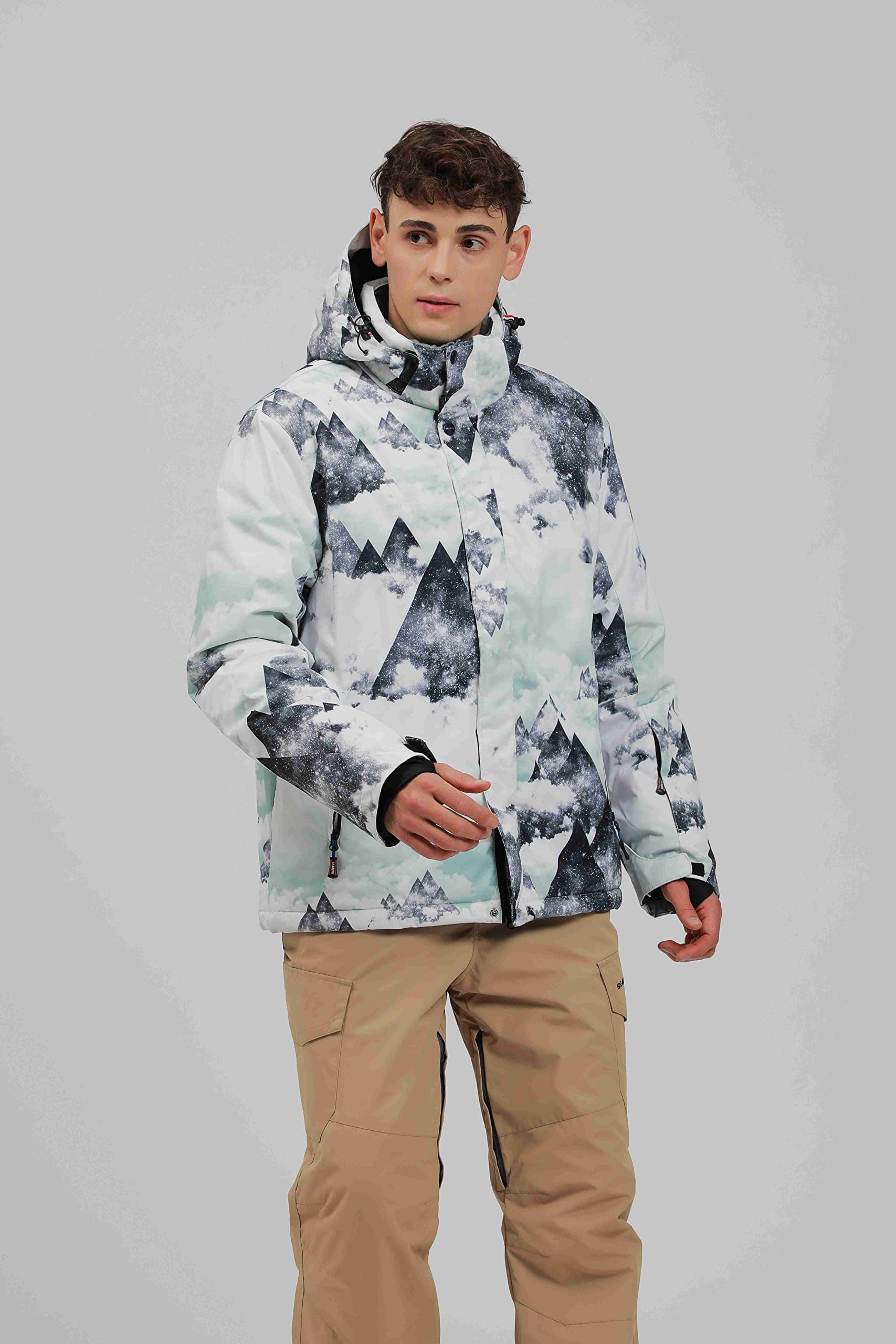 YEEFINE Men's Waterproof Ski Suit Set - Winter Snowboard Jacket & Pants for Outdoor Skiing, Snowboarding & Cold Weather Activities | Warm & Windproof Snowsuit for Men