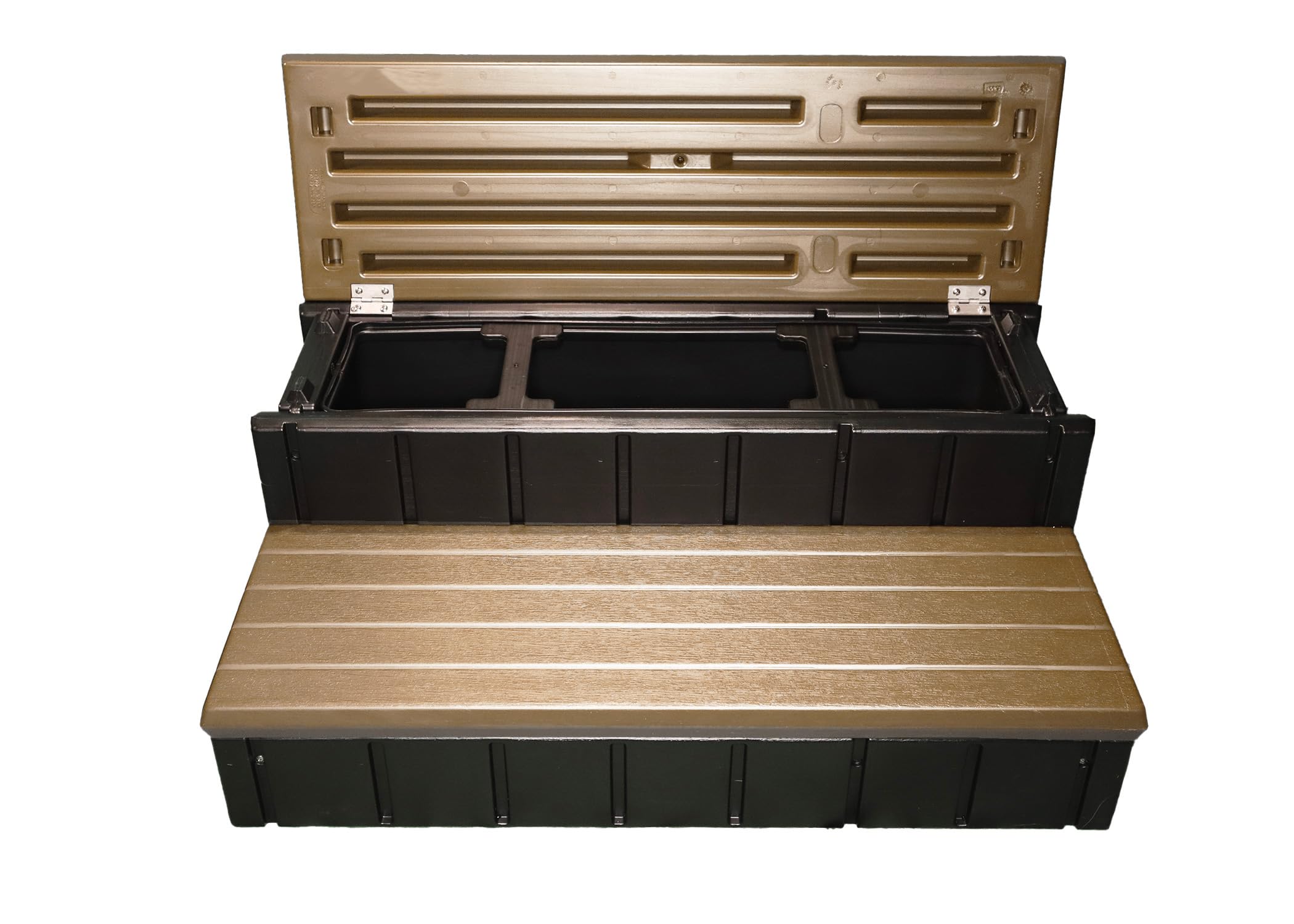 Portabello Plastic Storage Step Stool - Durable, Lightweight & Stackable for Home, Garage, and Office Organization