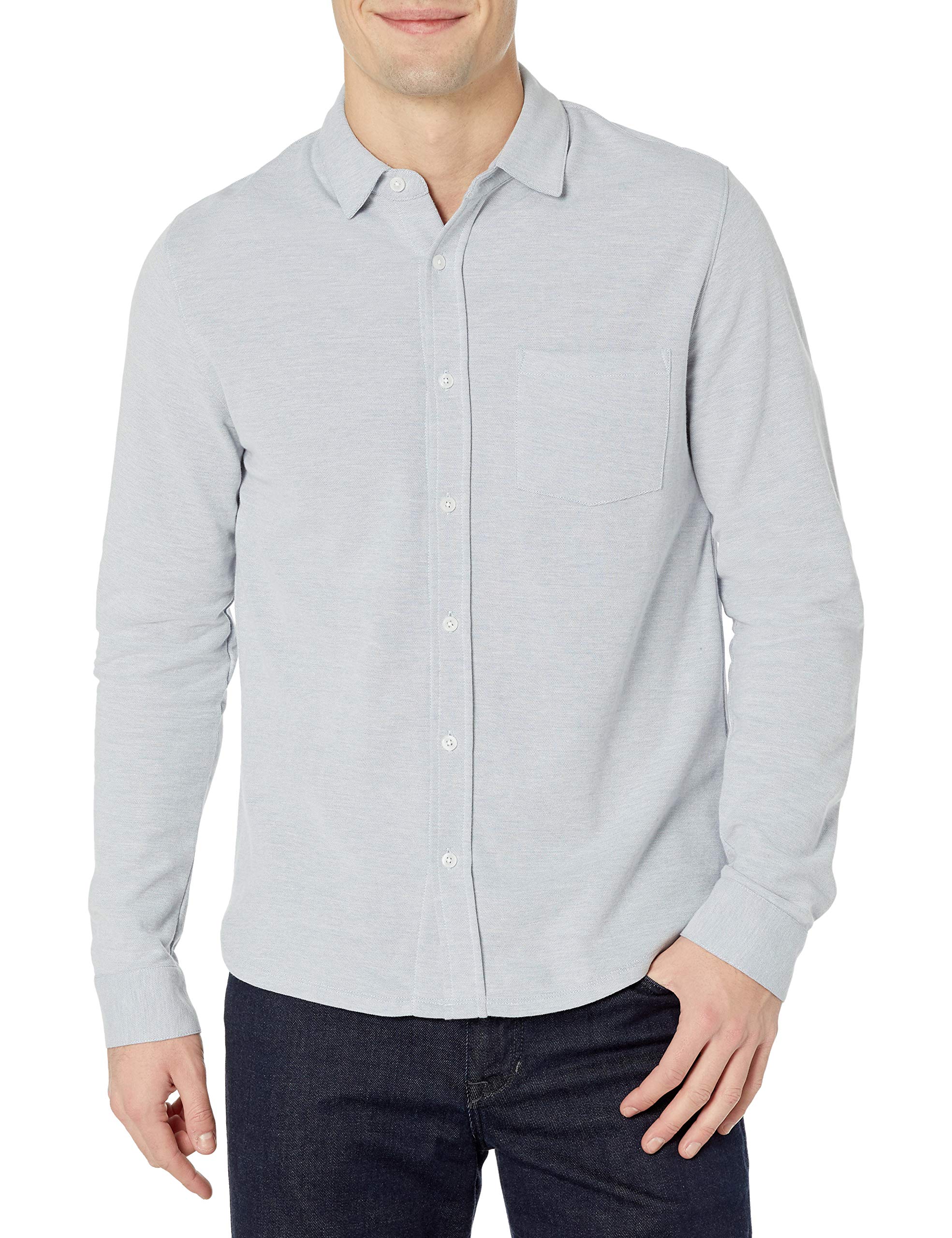 Vince Men's Oxford Pique Button Down Shirt - Classic Slim Fit Dress Shirt for Business Casual & Office Wear | Premium Cotton Button-Up Shirt for Men