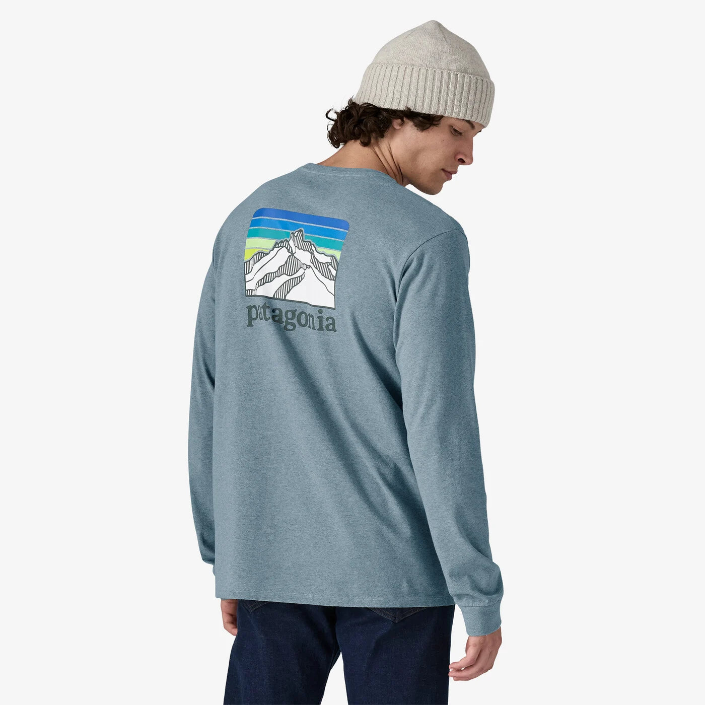 Patagonia Men's Long Sleeve Line Logo Ridge Responsibili-Tee® - Eco-Friendly Hiking & Outdoor Adventure Shirt