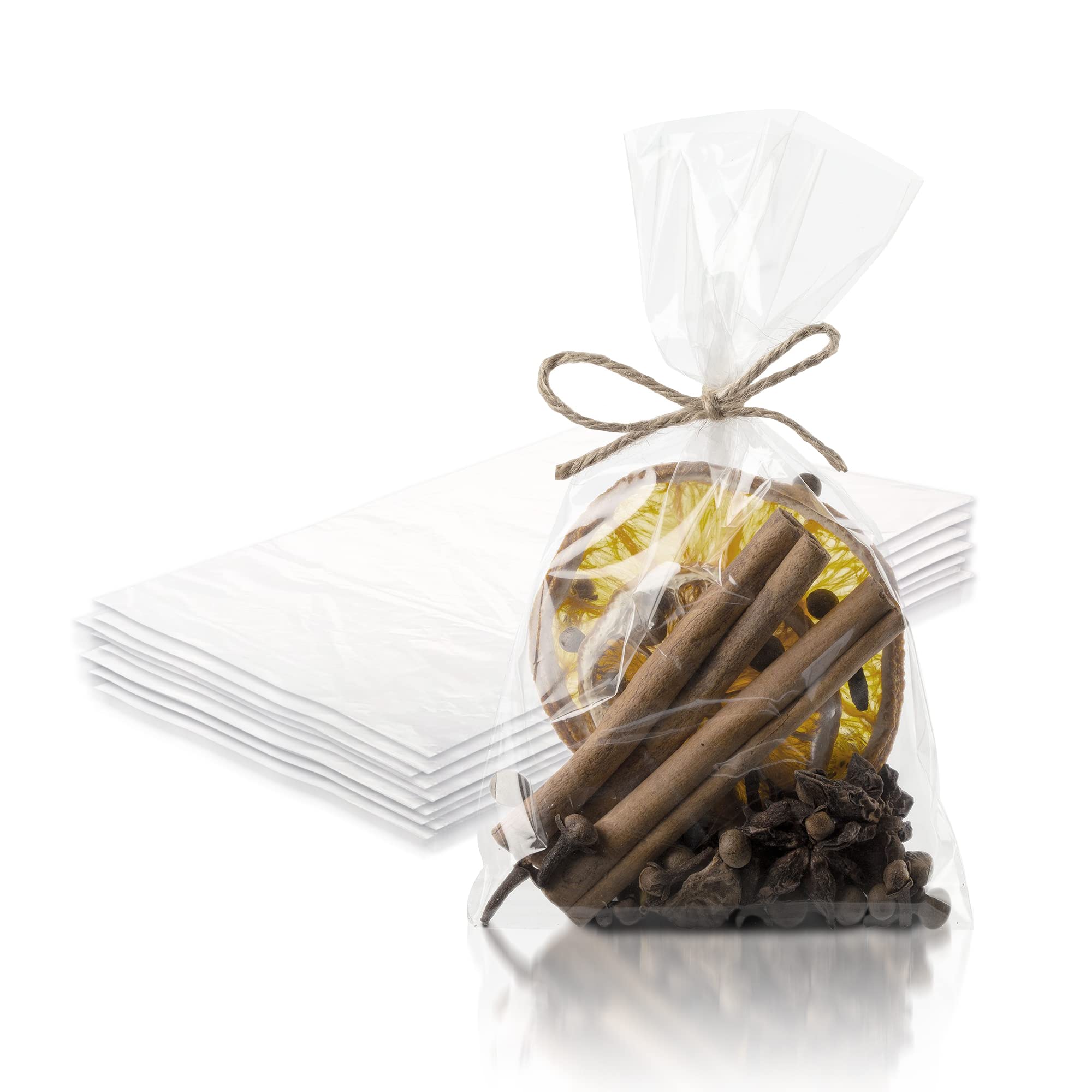 PUREVACY 4x2x10 Inch Clear Plastic Bags for Cookies & Candies - 1000 Pack Open Top Treat Bags, 2 Mil Thick Recyclable Gusseted Bags for Gift Wrapping, Small Item Storage, Party Favors & Retail Packaging