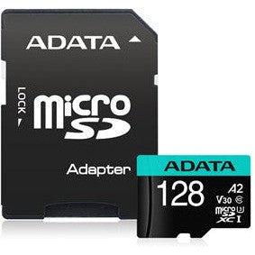 ADATA Premier Pro 256GB microSDXC UHS-I U3 A2 V30 Memory Card with Adapter - High Speed for 4K Video, Smartphones, Drones, and Action Cameras