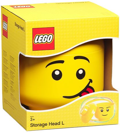 Large Lego Storage Head Organizer for Boys - Fun & Silly Toy Brick Storage Solution - Perfect for Kids' Room, Playroom & Classroom Organization