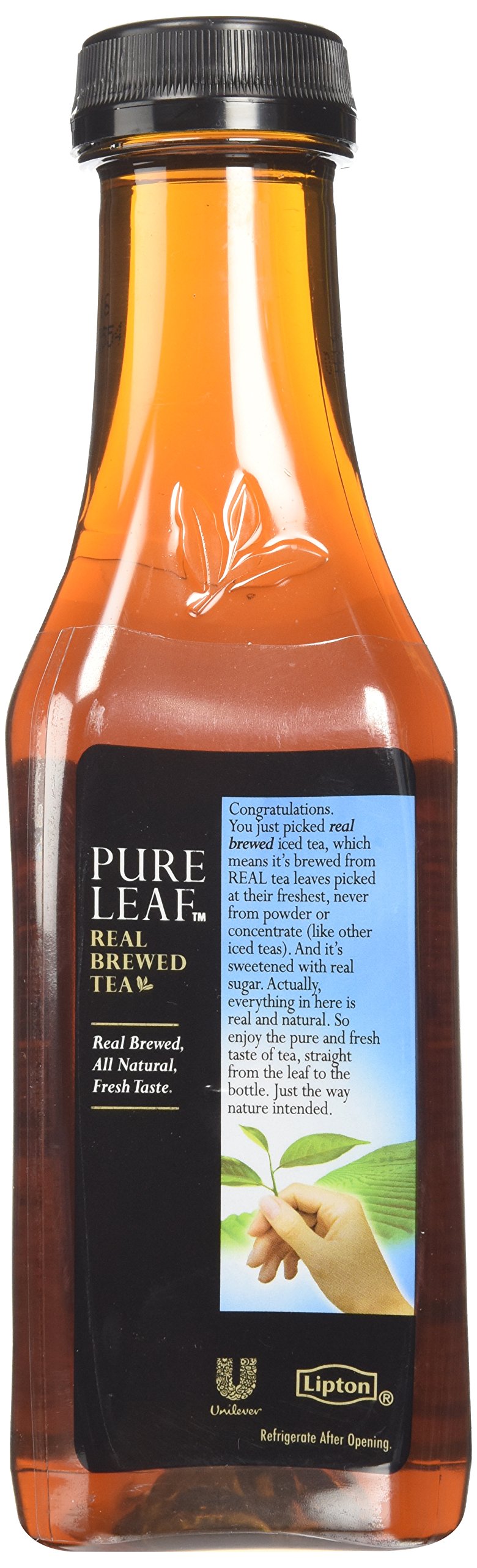 Pure Leaf Extra Sweet Iced Tea, 18.5 oz Bottles - Refreshing Sweet Tea for Summer Picnics, BBQs & Office Breaks