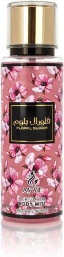 Floral Bloom 250ml Ayat Perfume - Arabian Body Mist Spray with Lotus & Musk Fragrance | Long Lasting Women's Perfume for Daily Wear, Office & Special Occasions