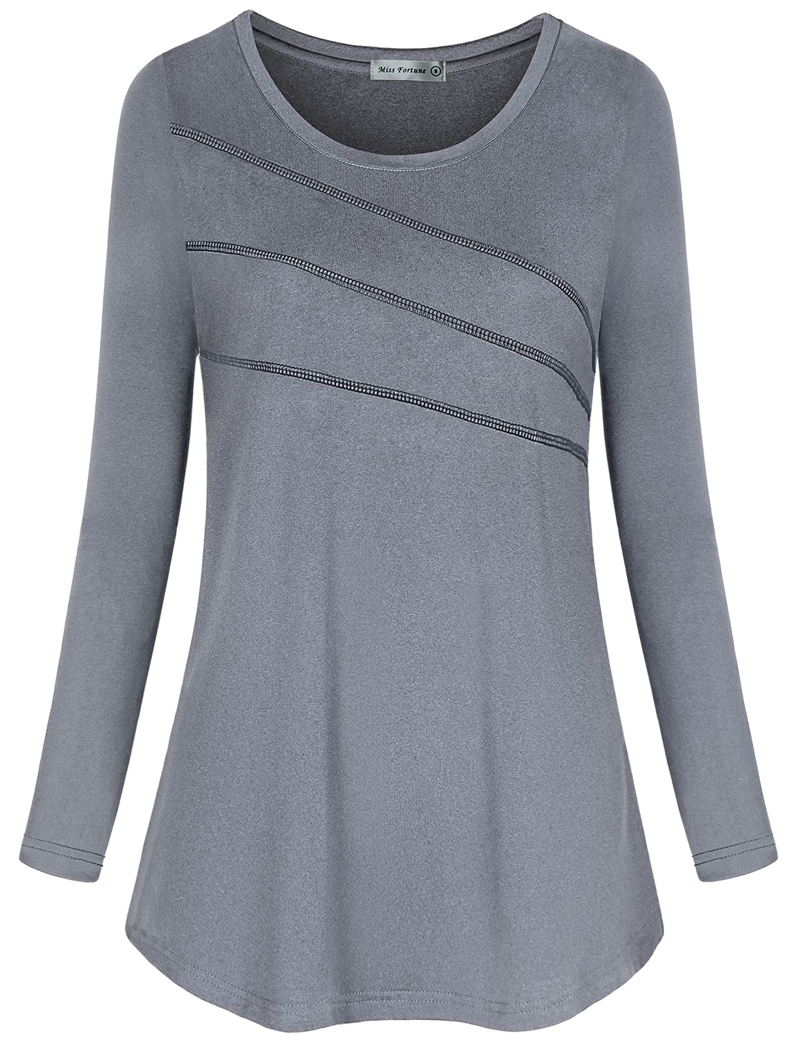 MISS FORTUNE Women's Workout Tops - Breathable Moisture Wicking Active Shirts for Yoga, Running, Hiking & Gym - Perfect for Fitness, Training & Outdoor Activities