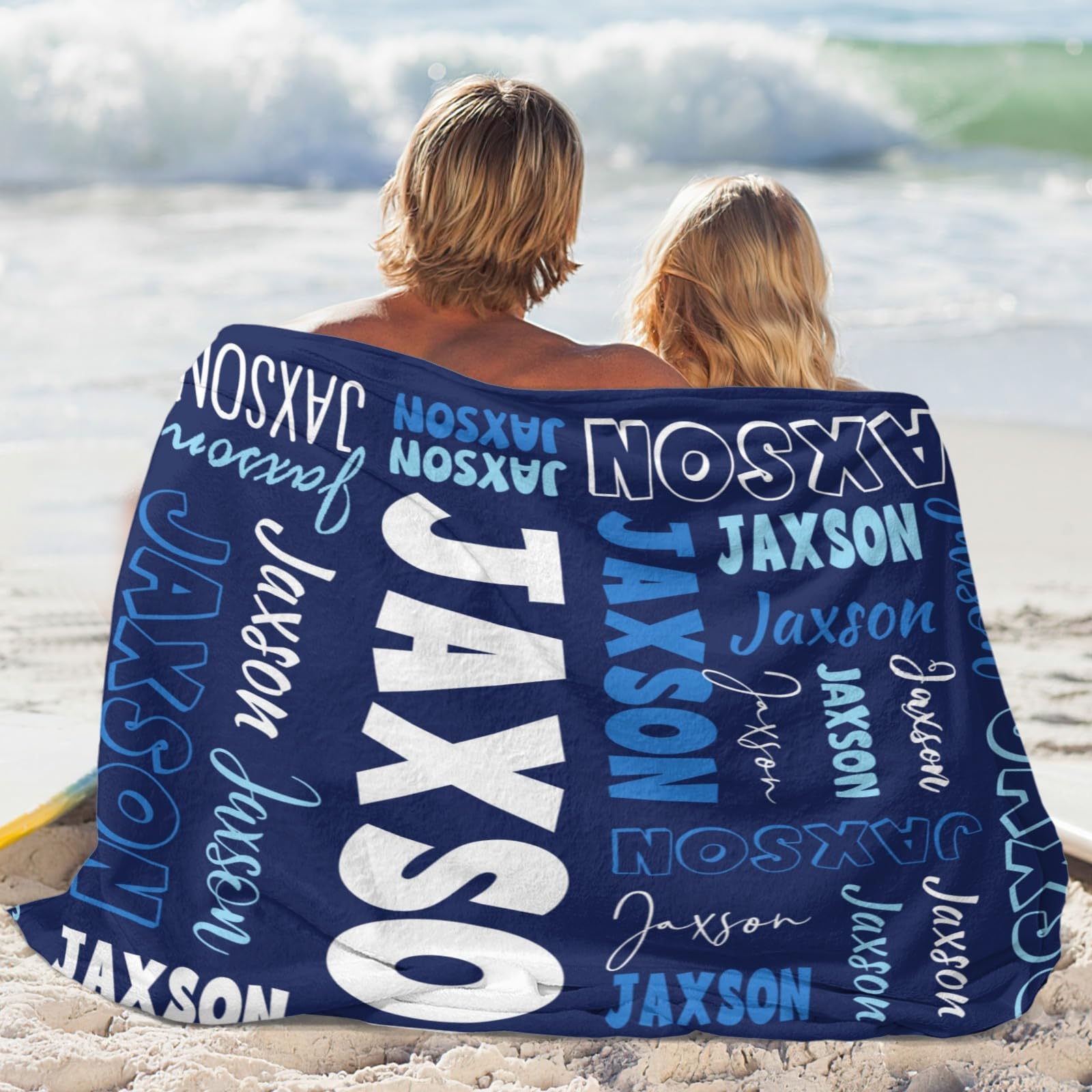 Custom Personalized Blankets for Kids & Adults - Super Soft Flannel Baby Blanket with Name - Perfect Christmas & Birthday Gift for Cozy Family Moments