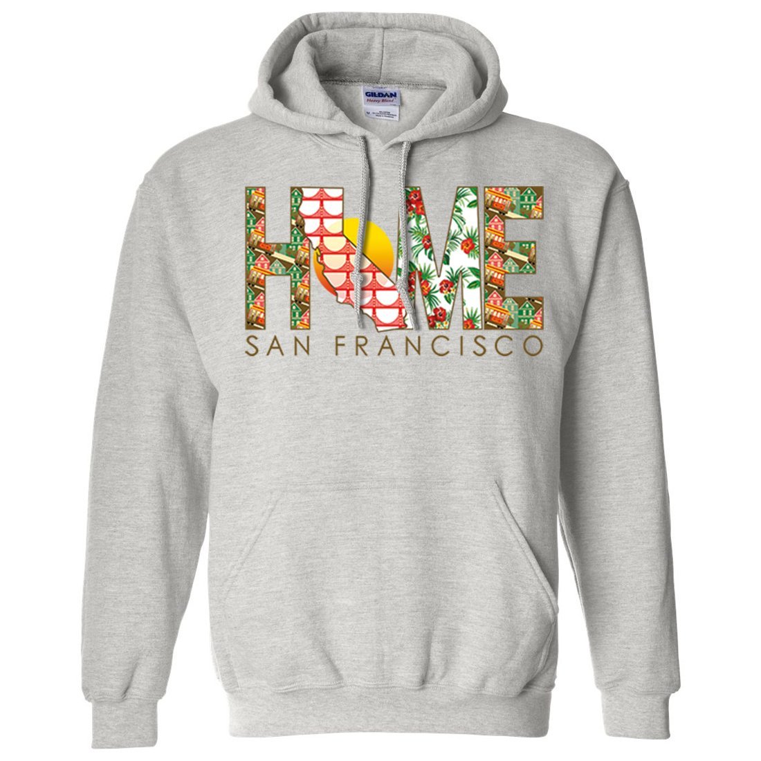San Francisco Home Sweatshirt Hoodie - Cozy Pullover with City Design - Perfect for Casual Wear & Travel Souvenirs