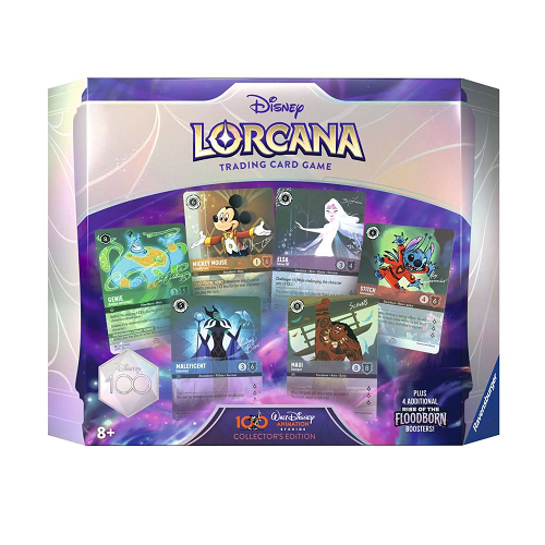 Disney Lorcana TCG: Rise of the Floodborn Disney 100 Collector's Edition Gift Set - Trading Card Game for Collectors & Players - Perfect for Disney Fans, Game Nights & Special Occasions