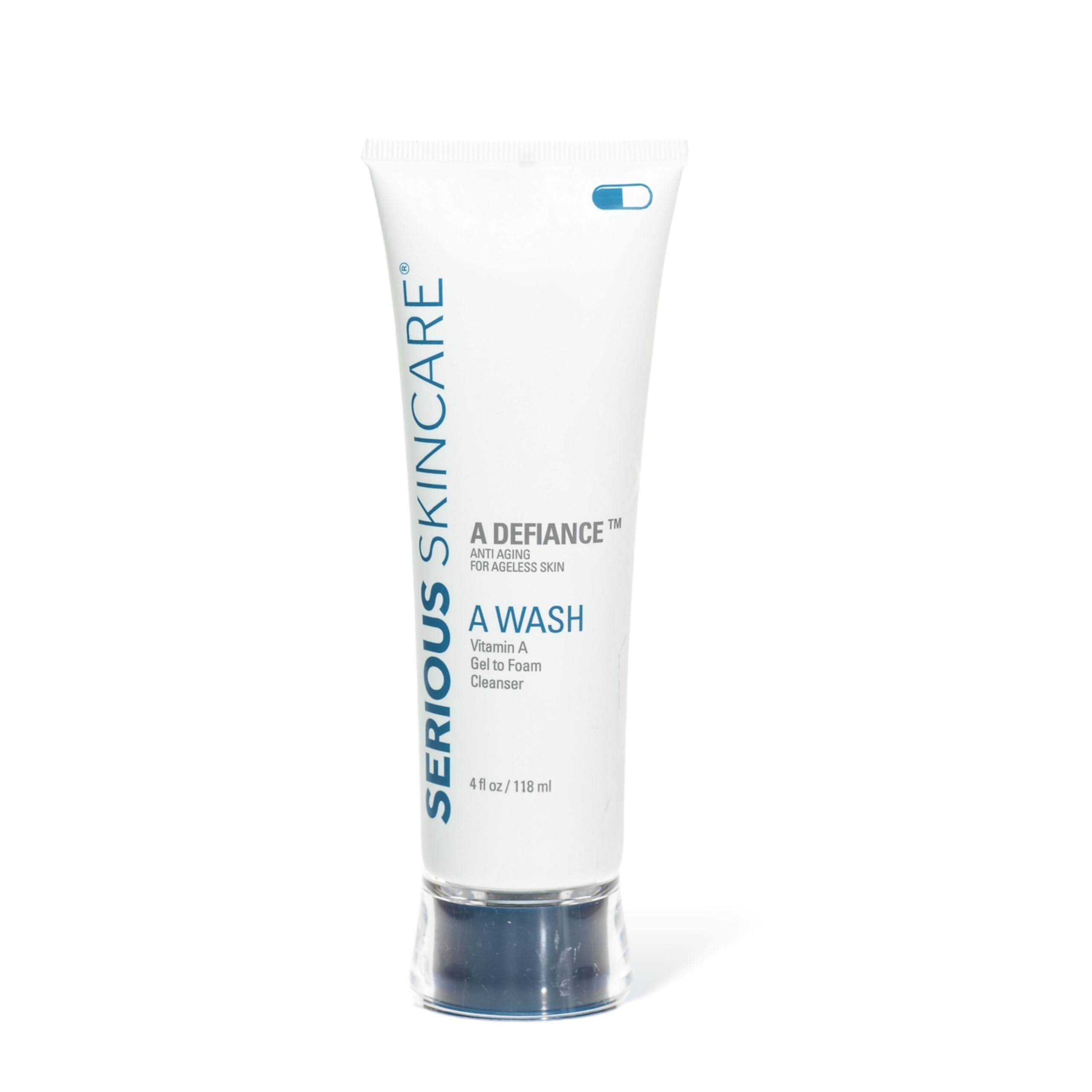 Serious Skincare Retinol Facial Wash - Gentle Cleansing & Exfoliating Gel-to-Foam Cleanser with Avena Sativa Extract - Hydrates Skin, Clarifies Pores, Removes Makeup, Oil & SPF - 12 Fl Oz + 4 Fl Oz Travel Size - Perfect for Daily Skincare Routine & Travel