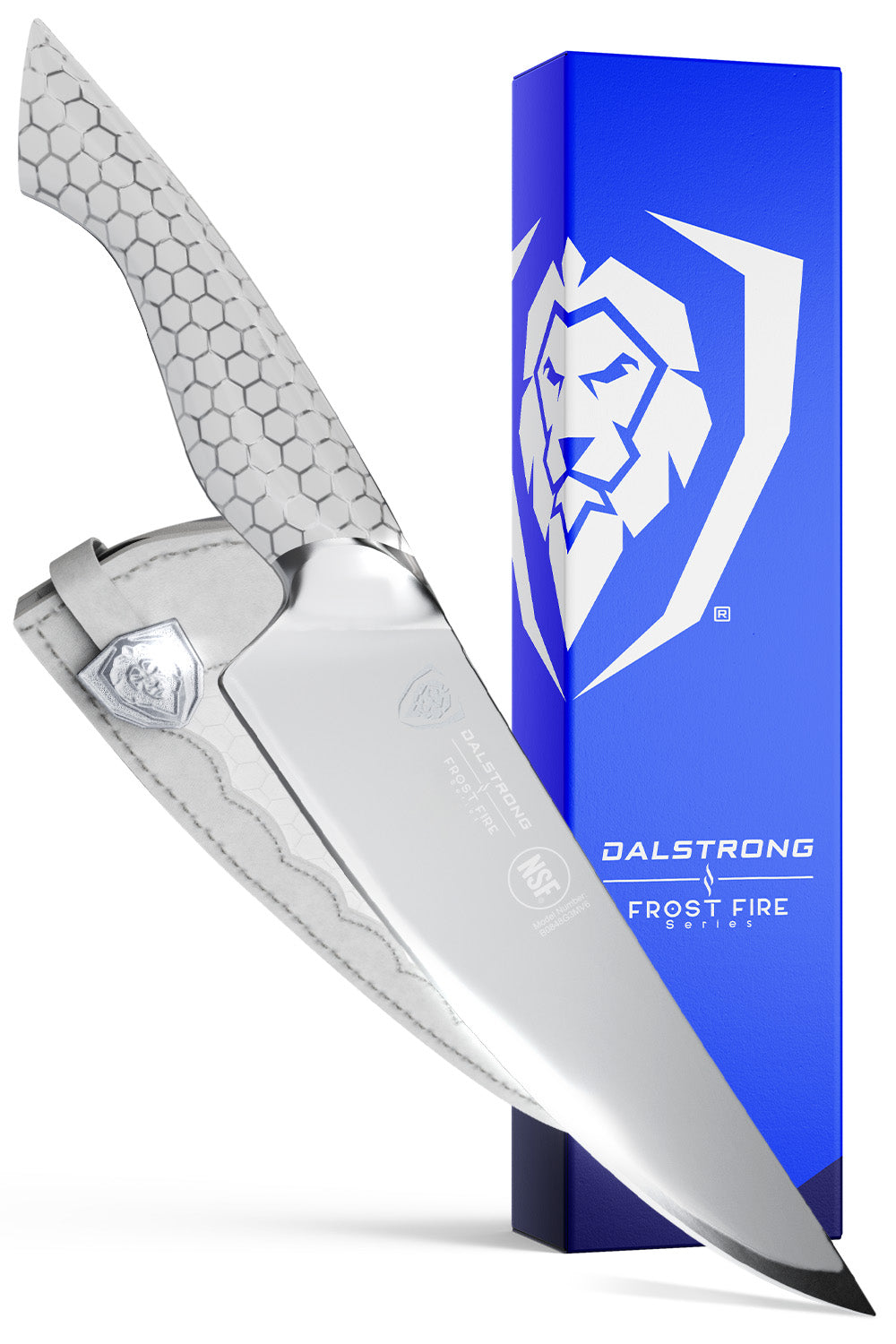 Dalstrong Frost Fire Series 8-Inch Chef's Knife - NSF Certified Professional Kitchen Knife for Precision Cutting, Slicing & Dicing - Perfect for Home Cooks & Professional Chefs