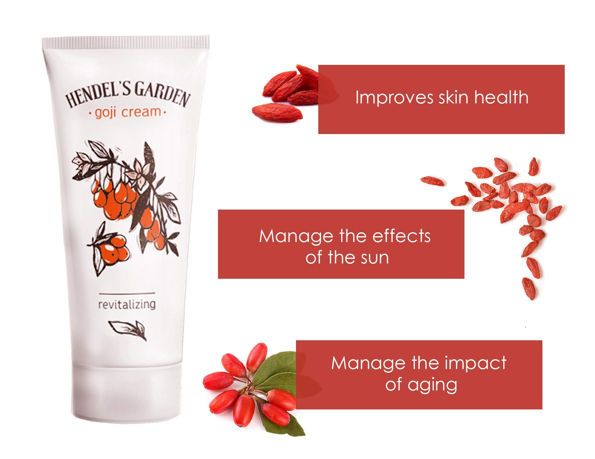Goji Cream - Anti-Aging Facial Moisturizer with Natural Ingredients for Wrinkle Reduction & Skin Revitalization - Perfect for Daily Skincare Routine & Nighttime Hydration