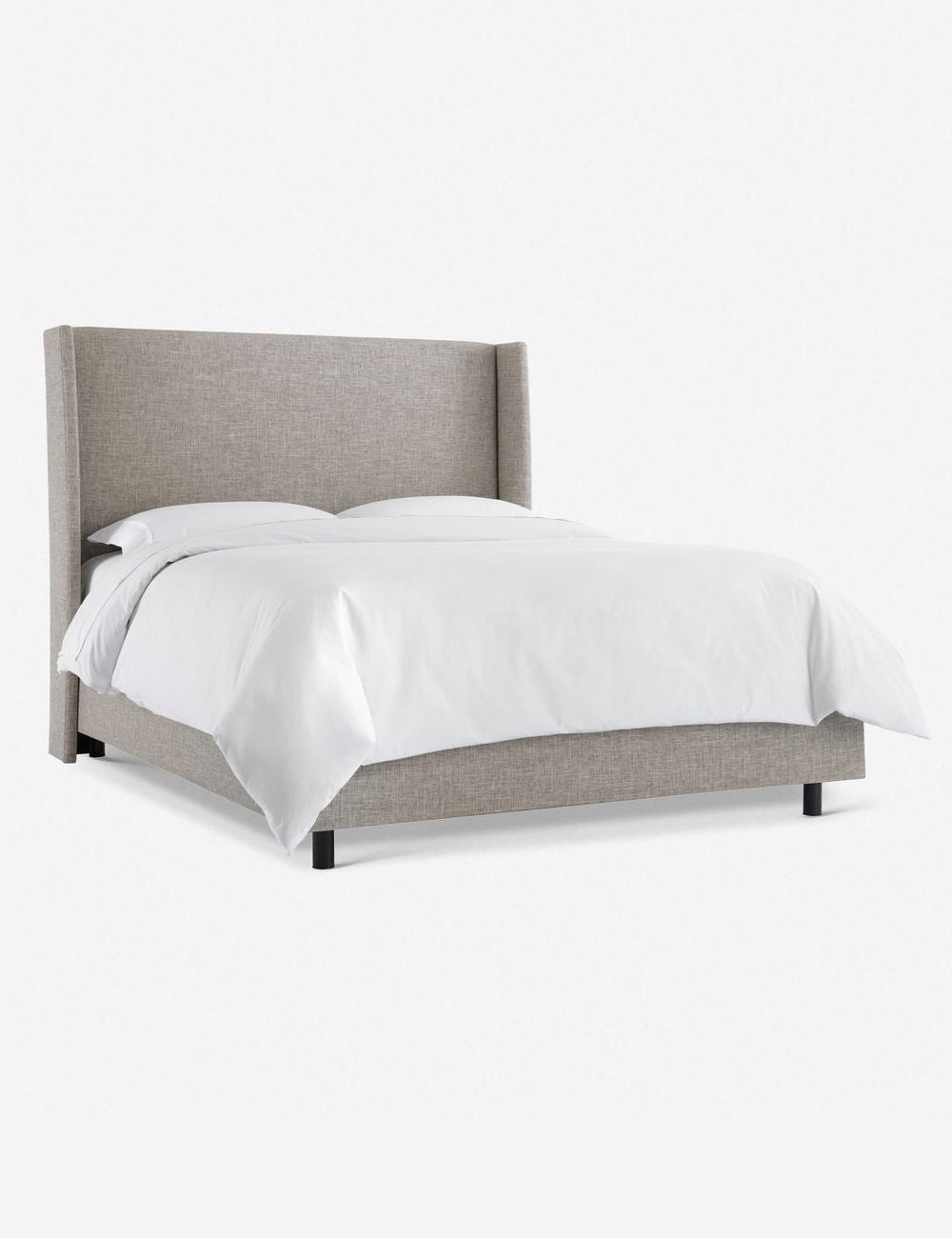 Adara Queen Size Bed Frame with Upholstered Headboard - Modern Platform Bed for Bedroom, Living Room & Guest Room