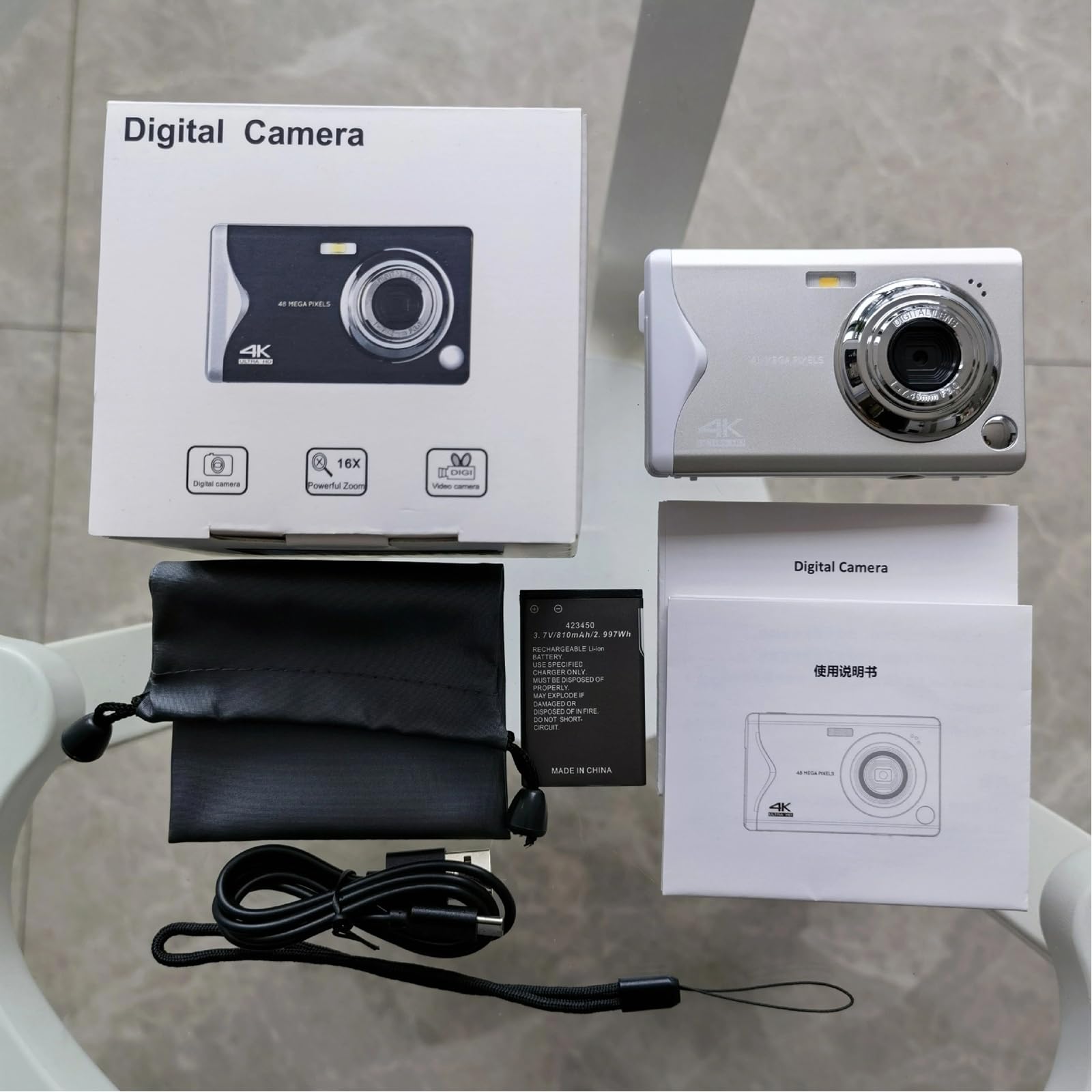 48MP Digital Camera for Photography & 4K Vlogging - 3.0