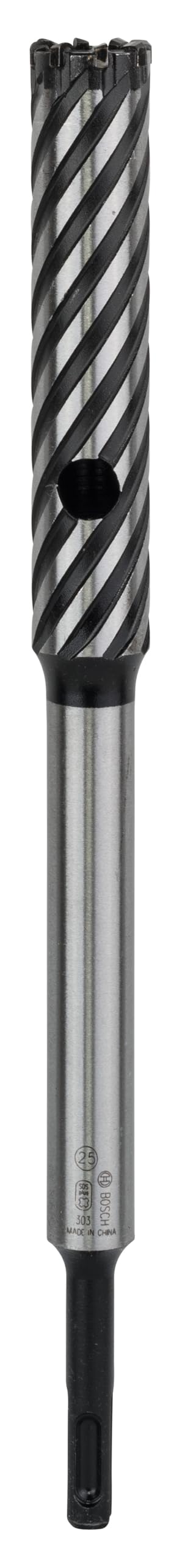 Bosch 2608586998 SDS-Plus Rebar Cutter - 25mm x 4.72in x 11.81in with 4 Cutting Blades | Heavy-Duty Concrete & Steel Reinforcement Cutting Tool for Construction & Demolition Projects