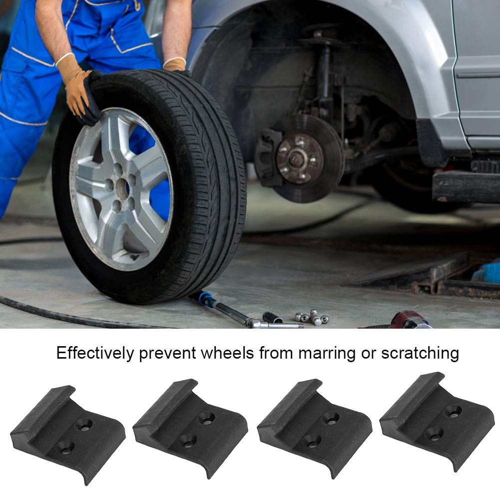 4pcs ABS Tire Changer Jaw Protectors - Durable Clamp Cover Guards for Wheel Rims Protection | Perfect for Auto Shops, Tire Replacement & Vehicle Maintenance
