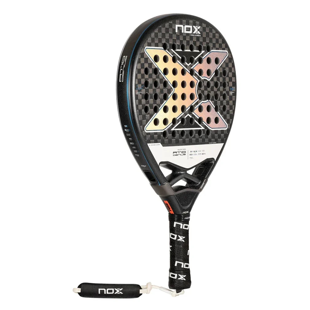 AT10 Genius 12K Carbon Fiber Padel Racket - Professional Tennis Racquet for Men & Women - Perfect for Competitive Matches & Recreational Play