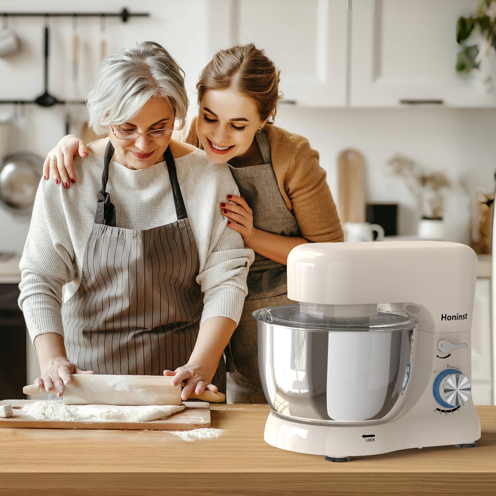 **5.5QT Stand Mixer, 10-Speed Tilt-Head Electric Kitchen Mixer with Bowl, Dough Hook, Whisk & Beater – Perfect for Baking Cakes, Cookies & Homemade Dough – Ideal for Home Bakers & Cooking Enthusiasts**