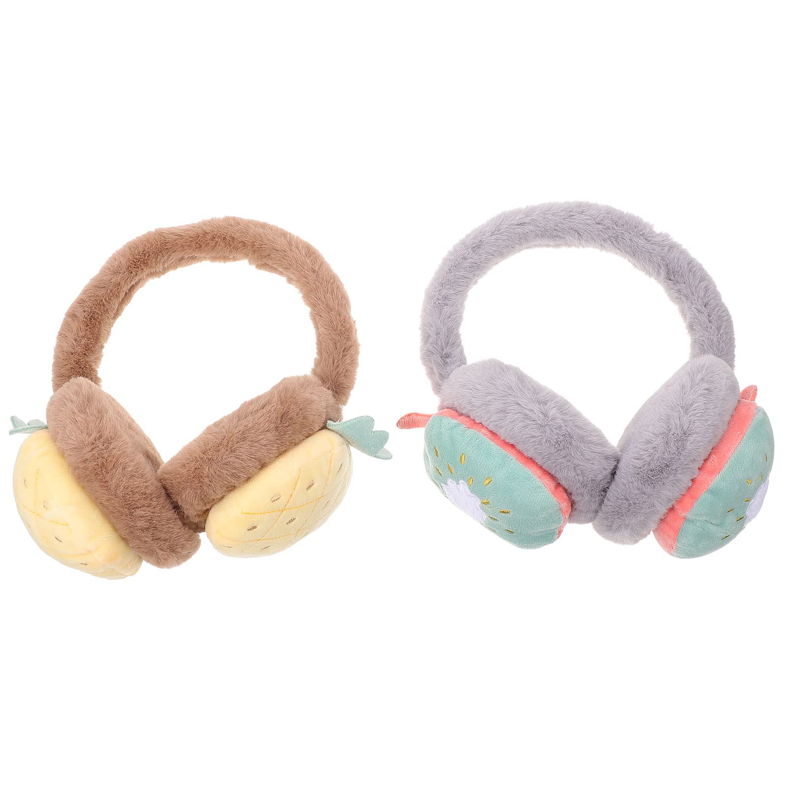 Heallily 2-Pack Plush Winter Ear Warmers for Women & Girls – Soft Fleece Earmuffs for Cold Weather, Outdoor Sports, and Daily Winter Use