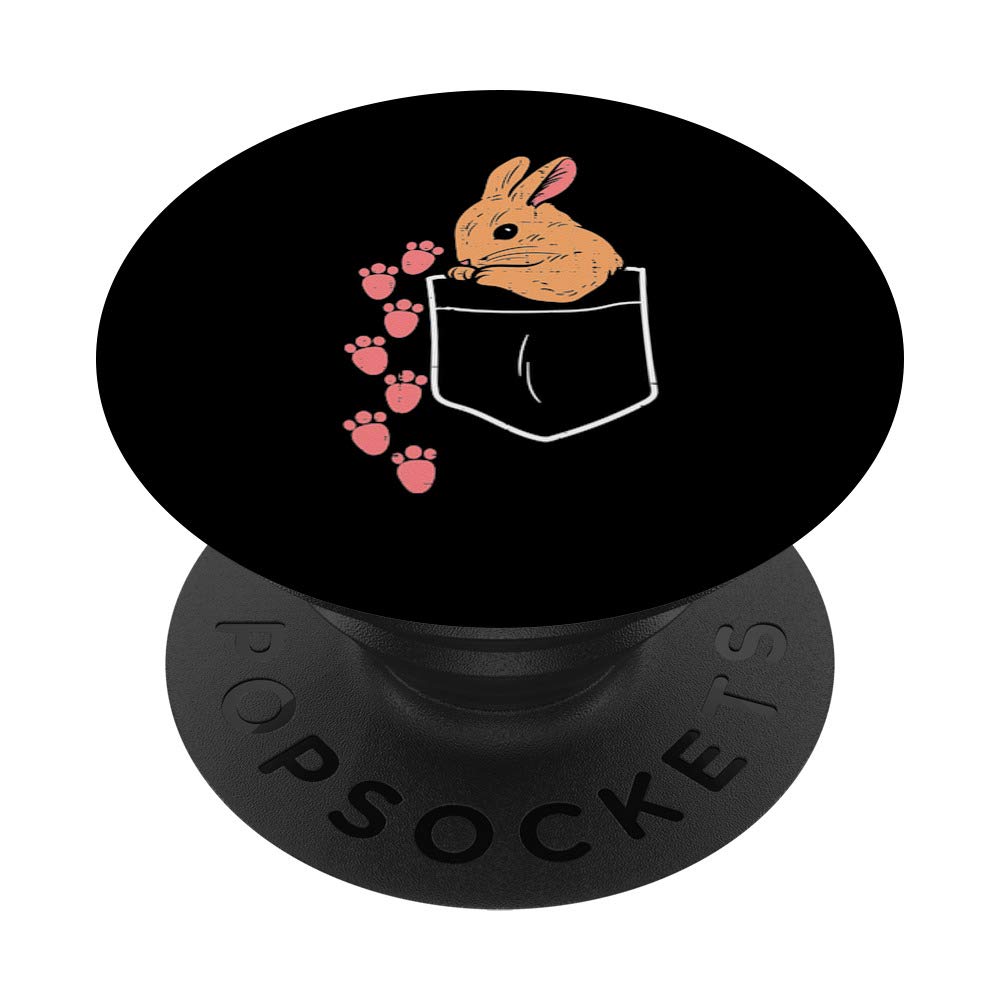 Easter Bunny Rabbit Footsteps PopSockets PopGrip - Cute Swappable Phone Grip for Men, Women & Kids - Perfect for Easter Gifts, Phone Drops Protection & Daily Use