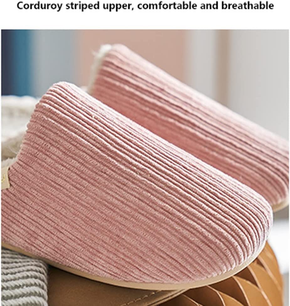 **Women's Winter House Slippers - Thick Plush Anti-Slip Cotton Slip-On Shoes with Soft Sole for Warmth & Comfort - Perfect for Indoor Use, Lounging & Cold Weather**