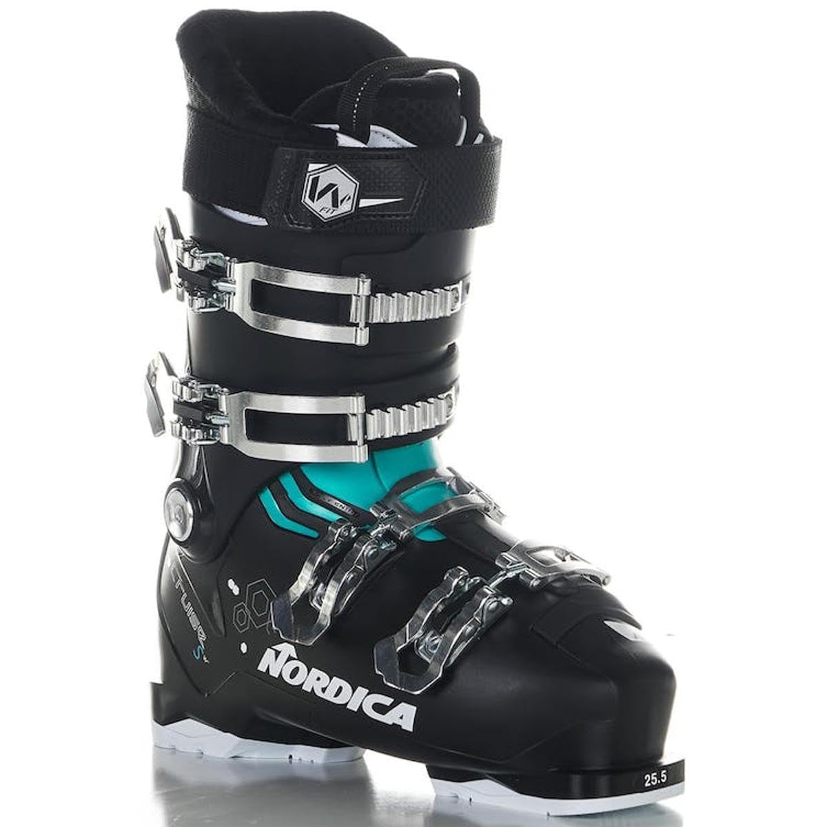 Nordica The Cruise S W Black/Light Blue 27.5 Women's Ski Boots 2025 - Perfect for Alpine Skiing & Winter Sports Adventures
