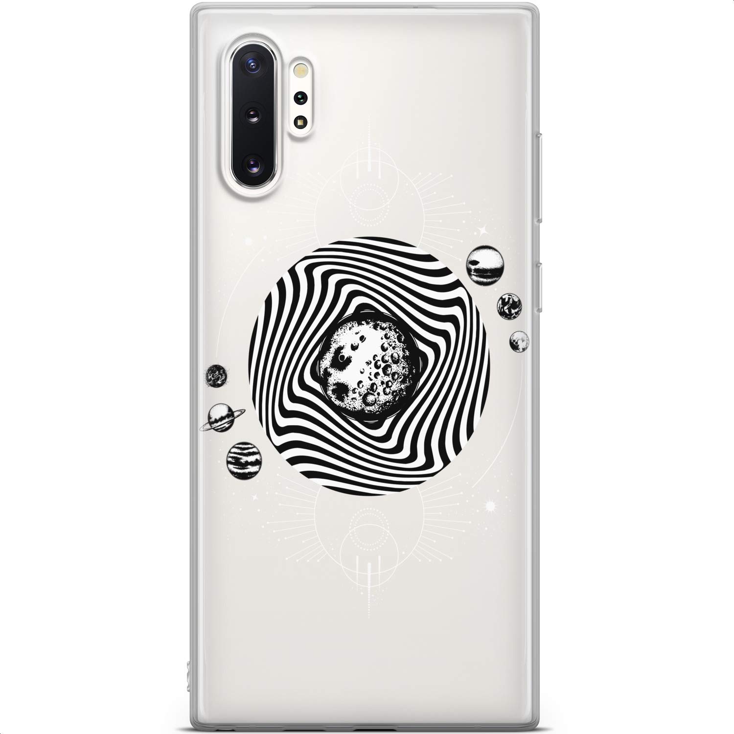 Samsung Galaxy S24 S23 Ultra S22 S21 FE S20 S10 Phone Case - Lightweight Slim Protective TPU Silicone Cover with Celestial Planets Design for Women | Perfect for Everyday Use, Travel & Gift Giving