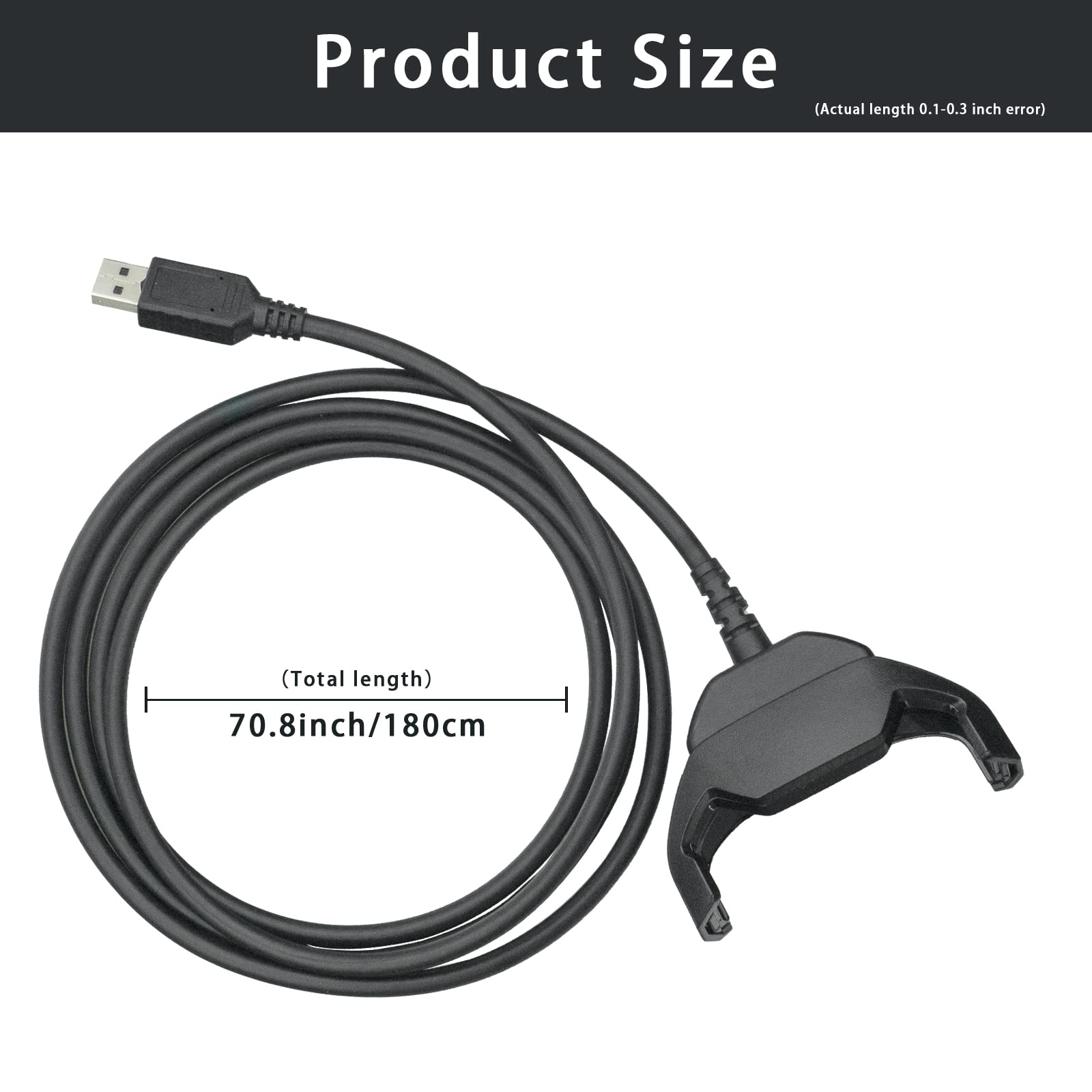 Zebra TC51 TC52 TC56 TC57 Scanner Charger Cable - 5V2A Fast Charging with 6ft USB Cable | Compatible with TC510K & More | Perfect for Warehouse Workers, Postal Carriers, Retail Staff & Baggage Handlers | Durable Charging Solution for Mobile Computers in Logistics, Delivery & Inventory Management