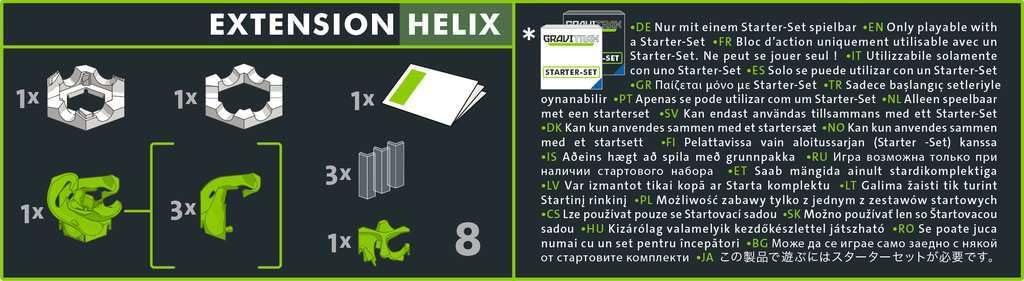 Ravensburger GraviTrax PRO Helix Expansion - STEM Marble Run Track Building Set for Kids Ages 8+ | Compatible with 2019 Toy of The Year Finalist GraviTrax | Perfect for STEM Learning & Creative Play at Home or School