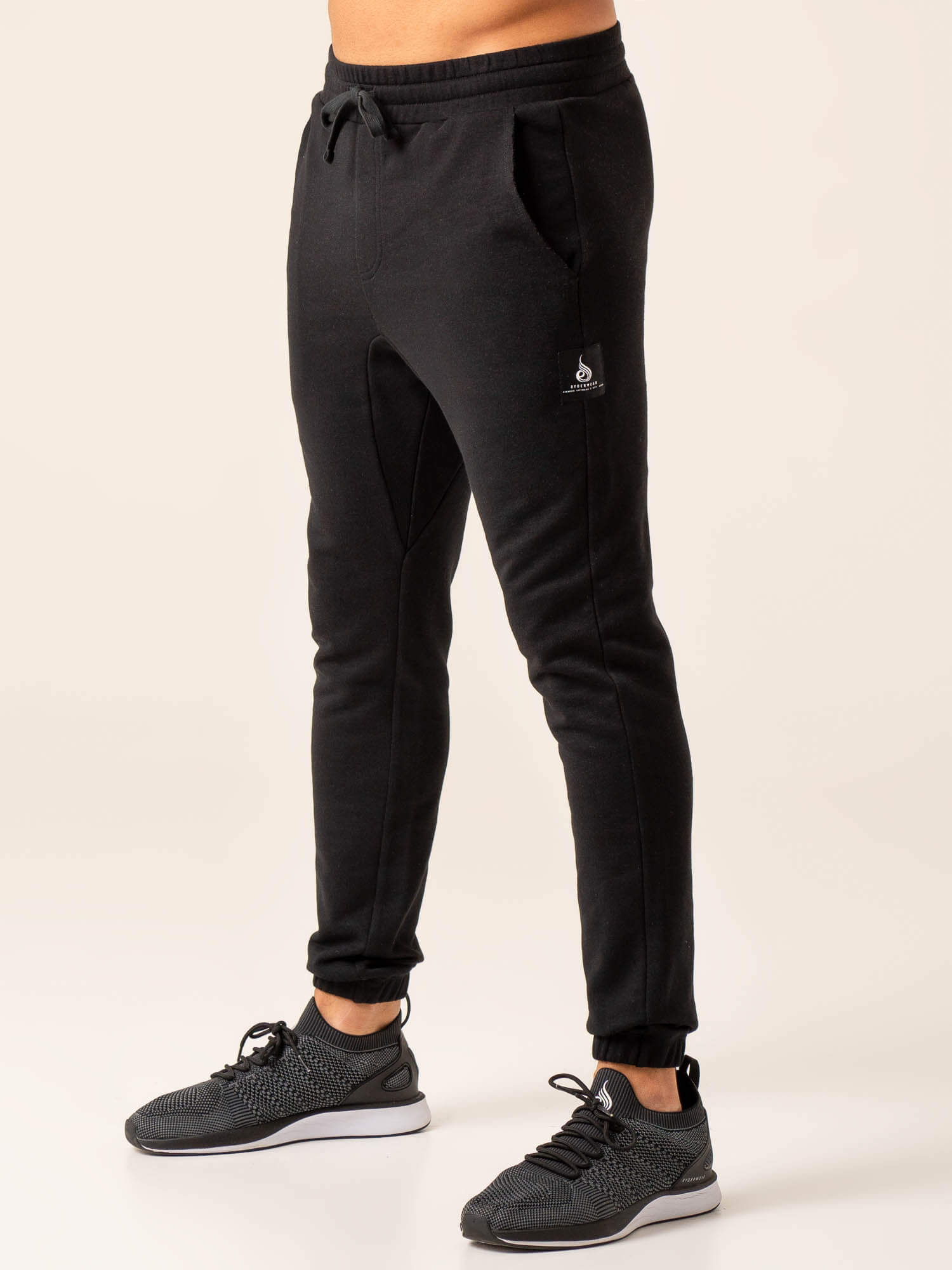 Dynamic Track Pants for Men - Comfortable Running & Workout Joggers - Black Athletic Pants for Gym, Training & Casual Wear