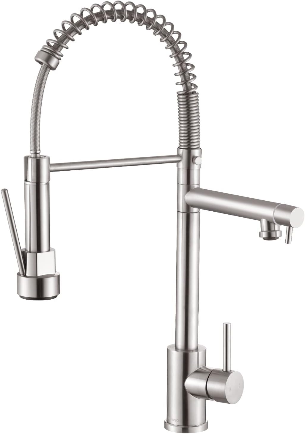 APPASO Commercial Brushed Nickel Kitchen Faucet - 21