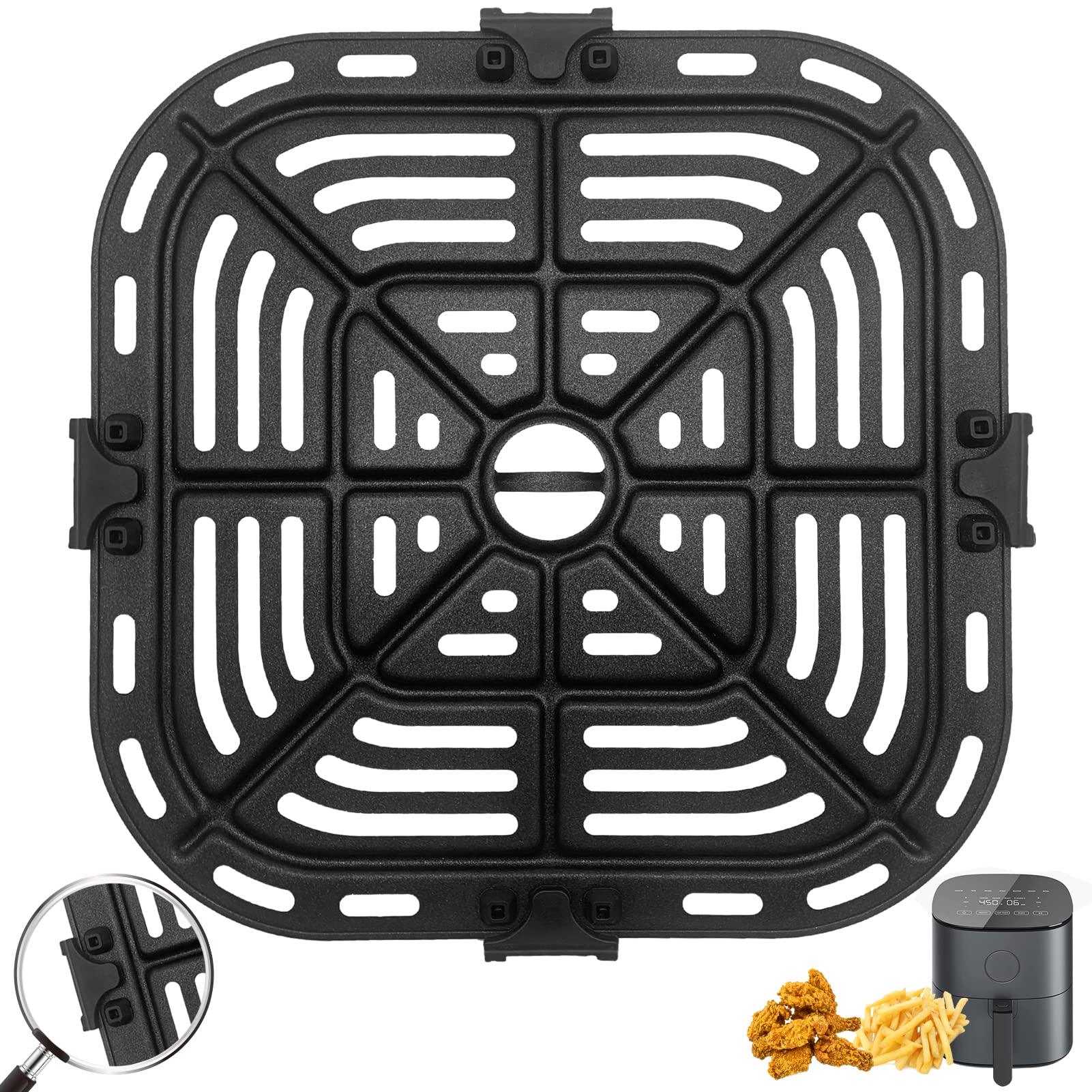 COSORI Square Air Fryer Pro LE 5 Qt Replacement Grill Pan - 8.26