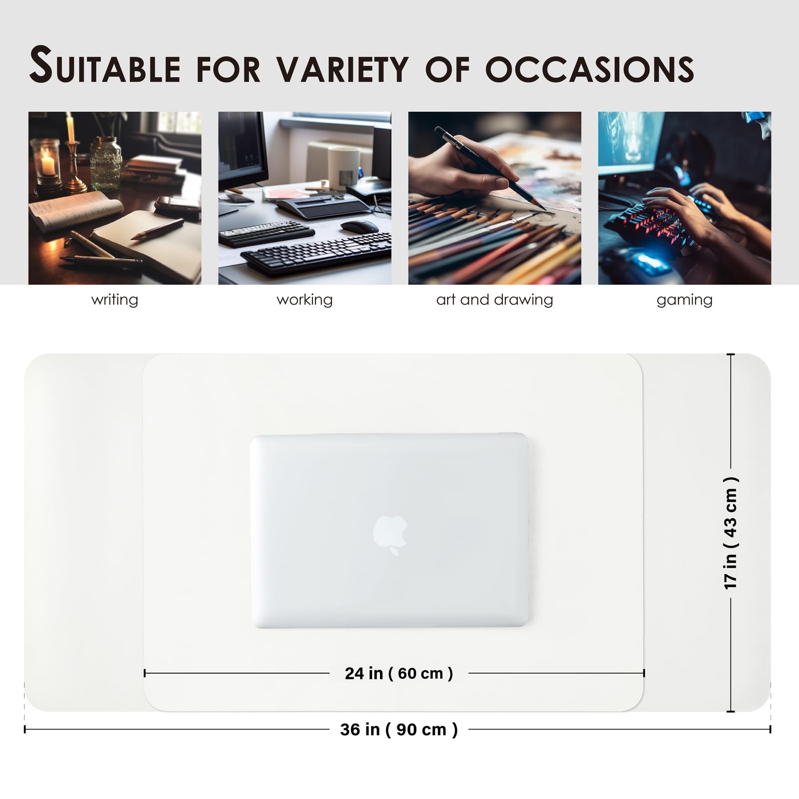 Frosted Transparent Desk Pad - 24