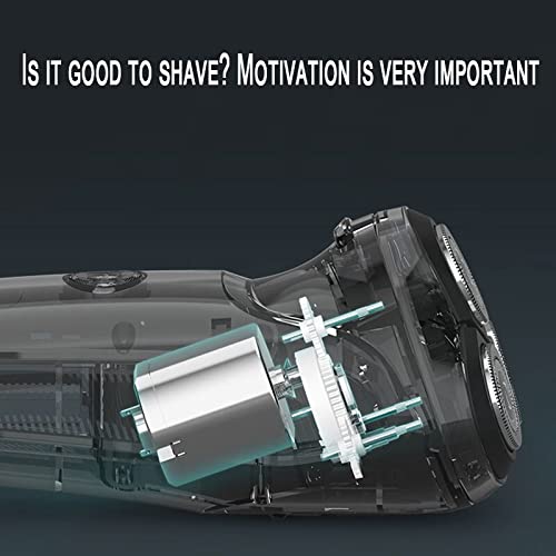 Waterproof Electric Head Shaver for Bald Men - Rechargeable Rotary Razor for Wet/Dry Shaving, Powerful Men's Grooming Kit | Perfect for Travel, Gym & Daily Facial Hair Care