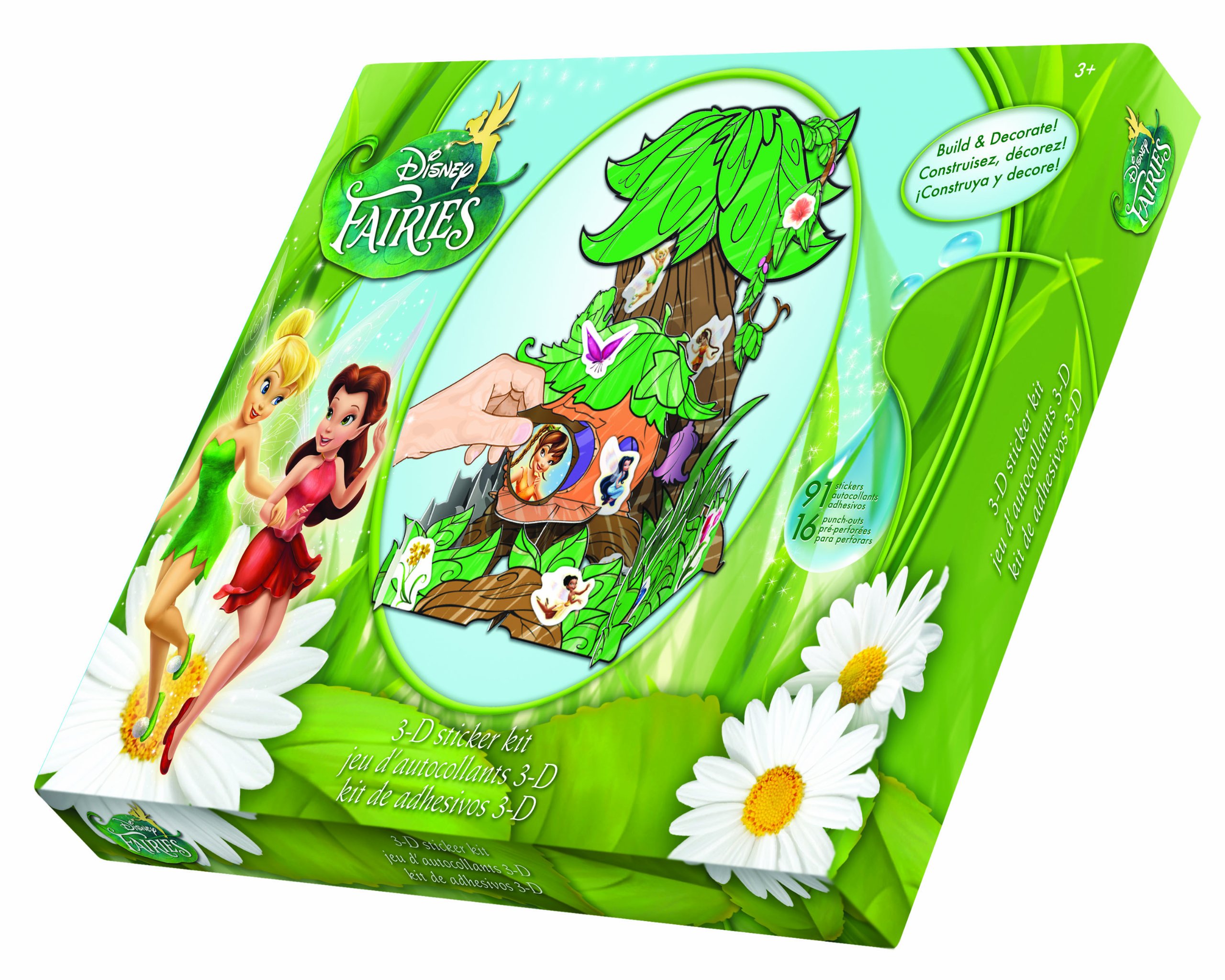 Disney Fairies Sticker Collection Treasure Box - 500+ Premium Stickers for Scrapbooking, Journals, DIY Crafts & Kids Activities - Tinker Bell and Fairy Friends