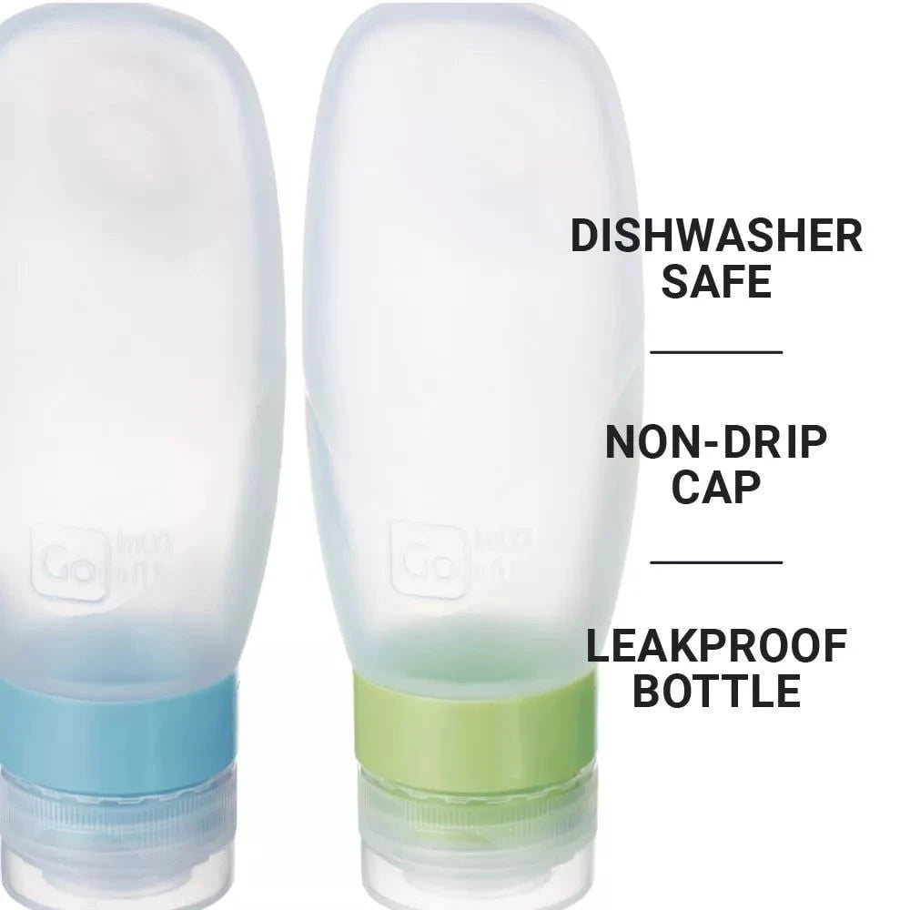Go Travel Squeezy Bottles - Leak-Proof Portable Water Bottles for Gym, Hiking & Travel | BPA-Free Collapsible Sports Bottle for Outdoor Activities