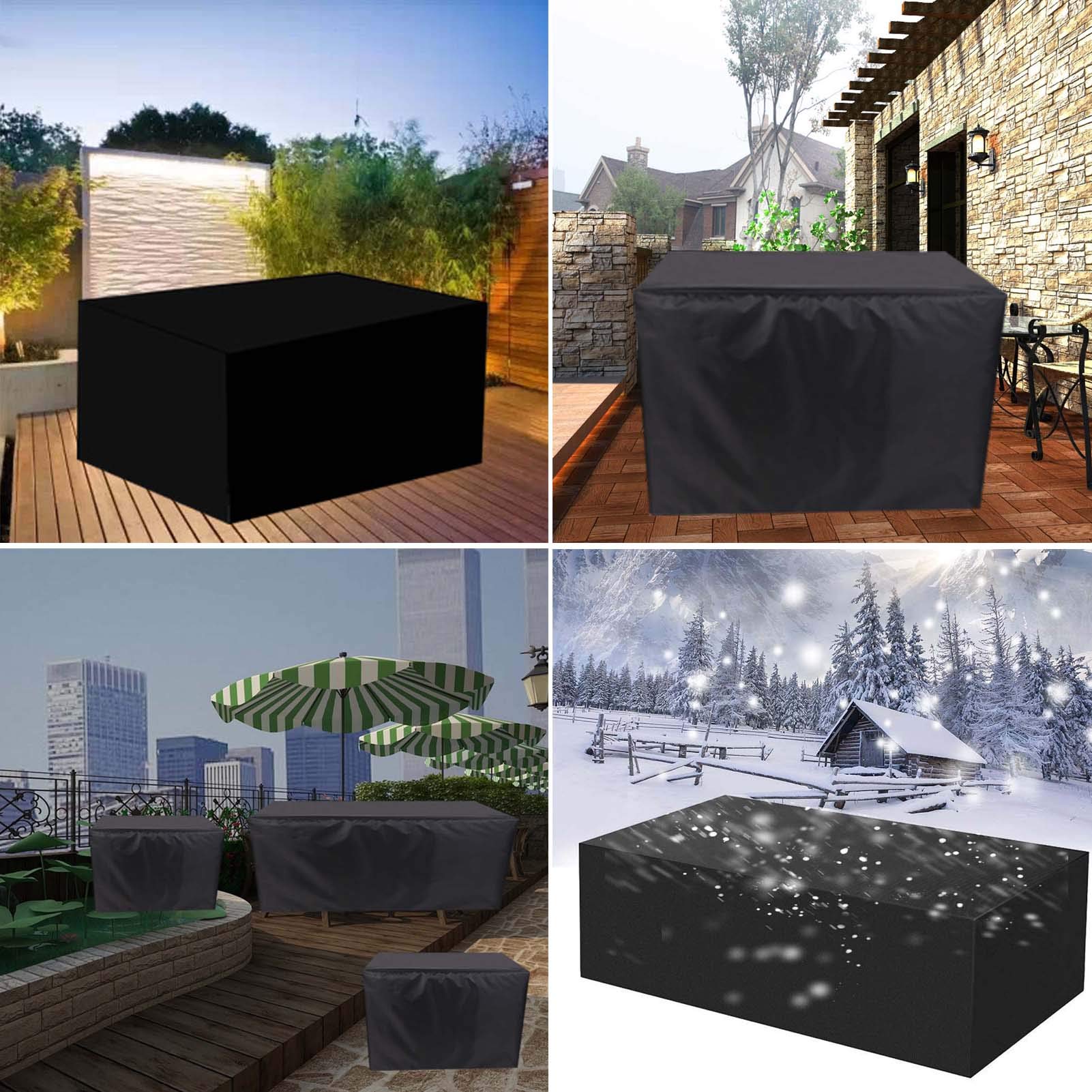 48x24x28 Inch Waterproof Outdoor Furniture Cover Set - Heavy Duty 420D Oxford Patio Table Cover, Tear-Resistant & UV Protection for Garden, Deck, and Poolside Use