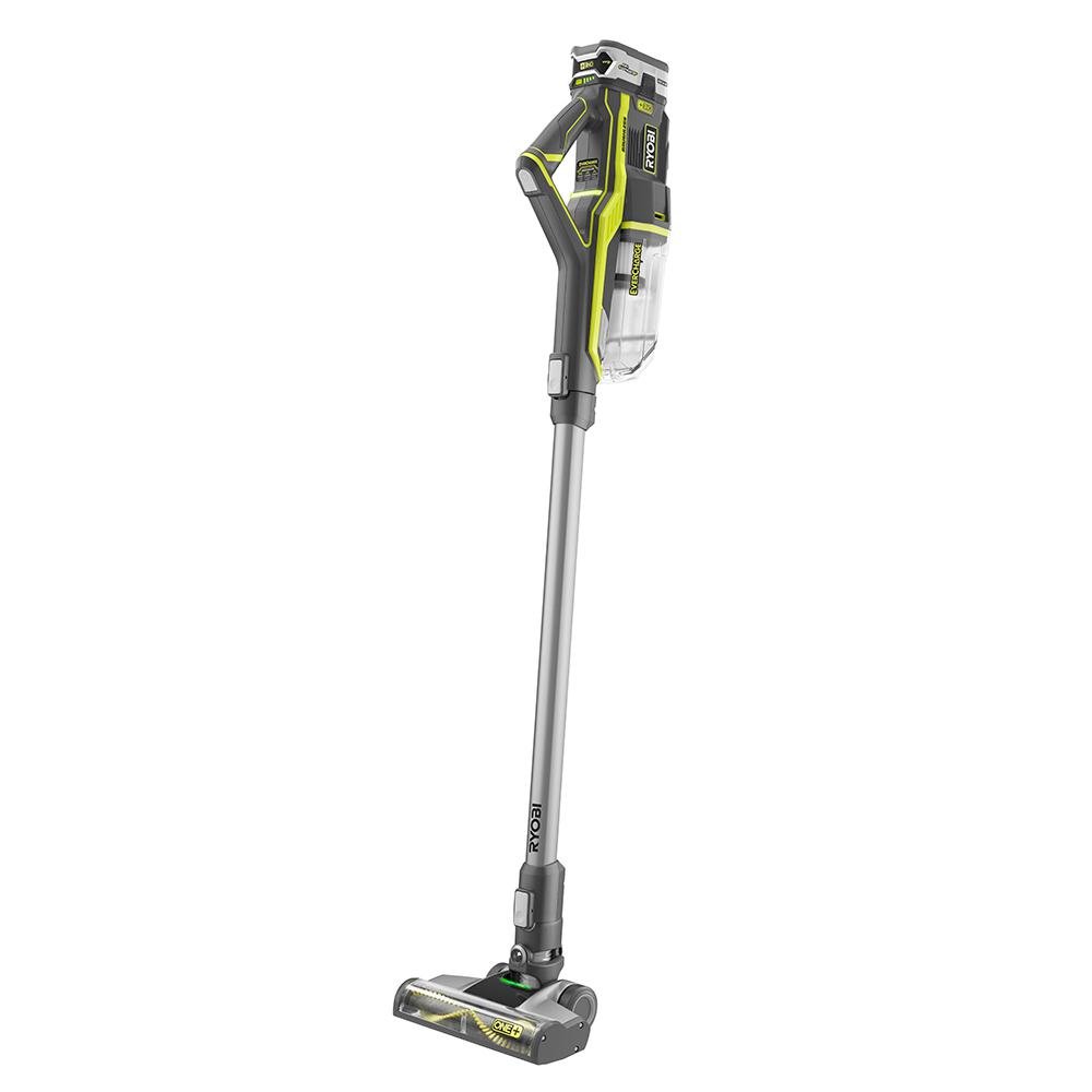 Ryobi 18V ONE+ Cordless Stick Vacuum Cleaner with EverCharge Technology - Lightweight, Powerful for Hardwood Floors & Carpets - Perfect for Home, Office & Car Cleaning