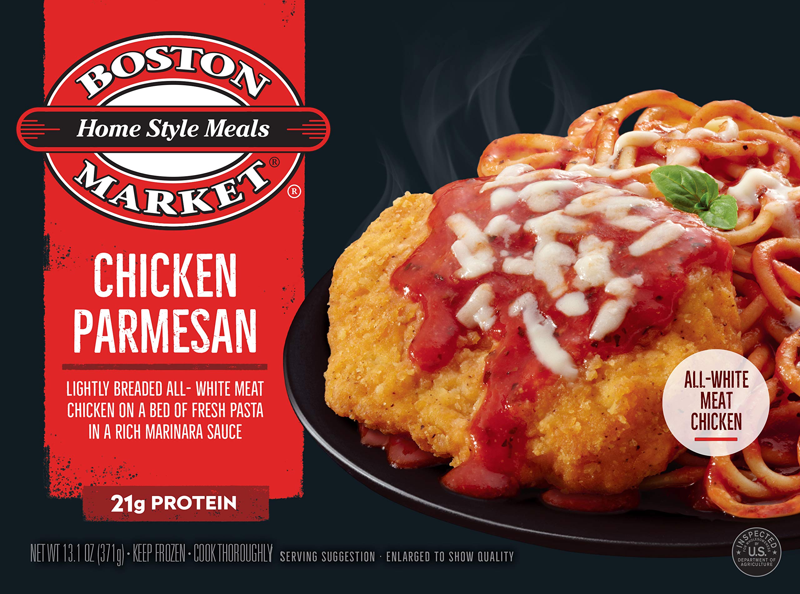 Boston Market Chicken Parmesan - 13.1 Oz Frozen Meal | Classic Italian-American Dinner for Family, Quick Lunch or Busy Weeknight Meal