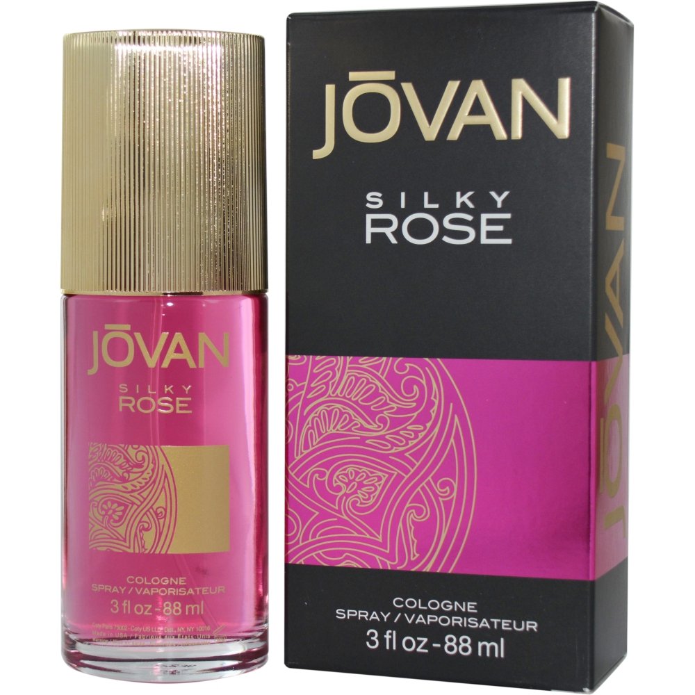 Jovan Silky Rose Cologne Spray for Men & Women - 3 Ounce (89ml) Long-Lasting Fragrance - Perfect for Date Night, Office & Special Occasions