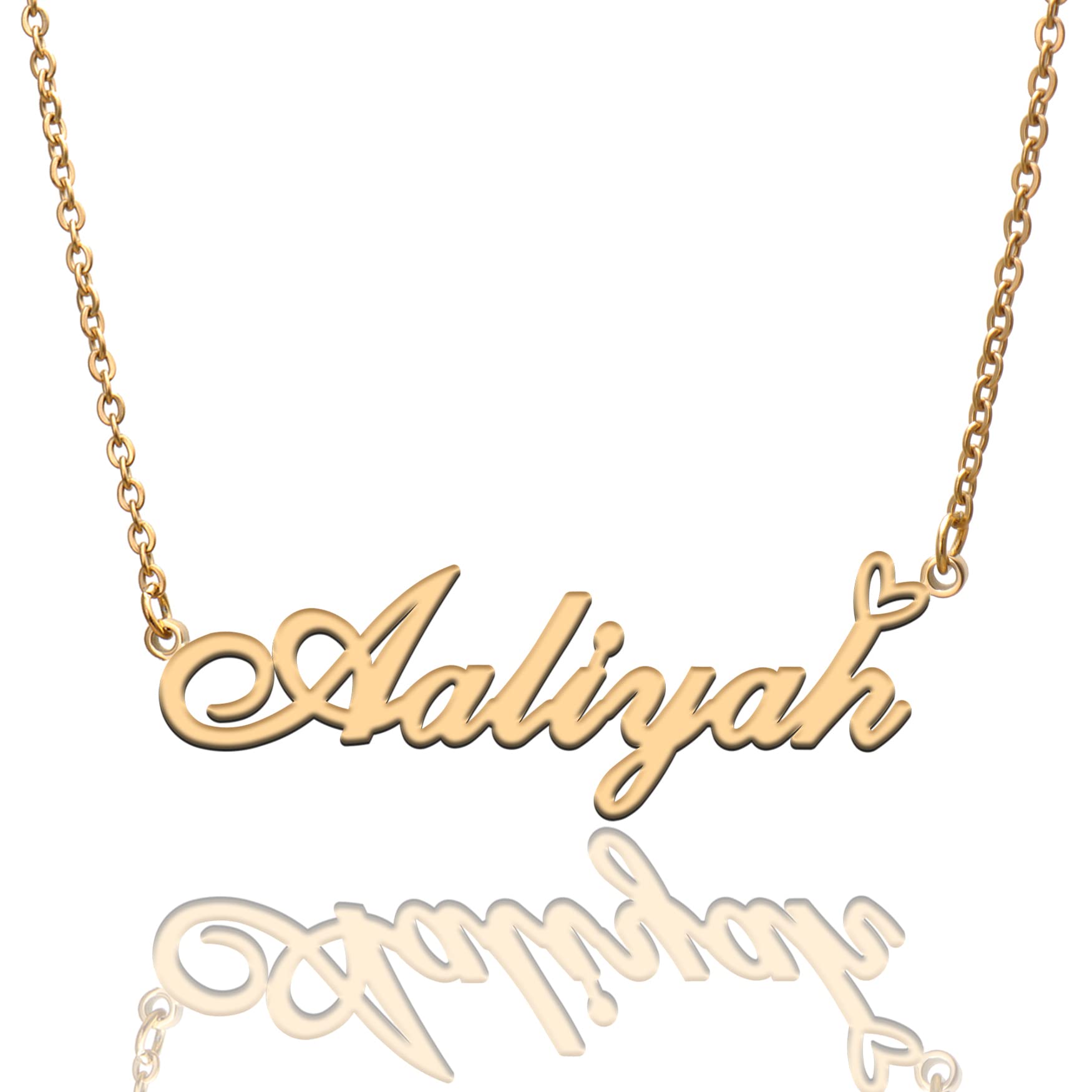 Custom Personalized Name Necklace for Women - Heart Pendant with Engraved Name - Fashion Jewelry Gift for Girlfriend, Mother, Daughter - Perfect for Christmas, Birthday, Friendship Day & Special Occasions