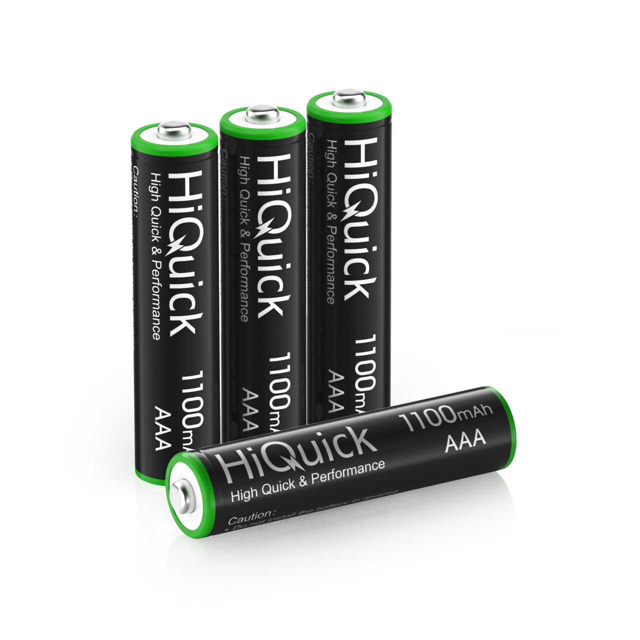 HiQuick AAA Rechargeable Batteries 1100mAh 1.2V - 8 Pack NiMH High Capacity Low Self Discharge Batteries for Flashlights, Toys, Remote Controls & Electronic Devices