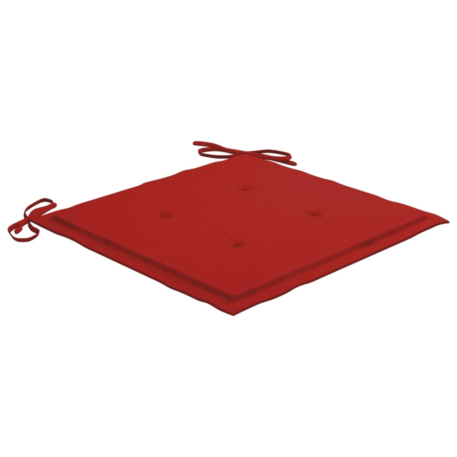 Tidyard 6-Piece Outdoor Chair Cushions Set - 19.7 x 19.7 Inch Red Patio Seat Pads with Water-Resistant Fabric for Garden, Deck, Poolside & Outdoor Furniture (1.2