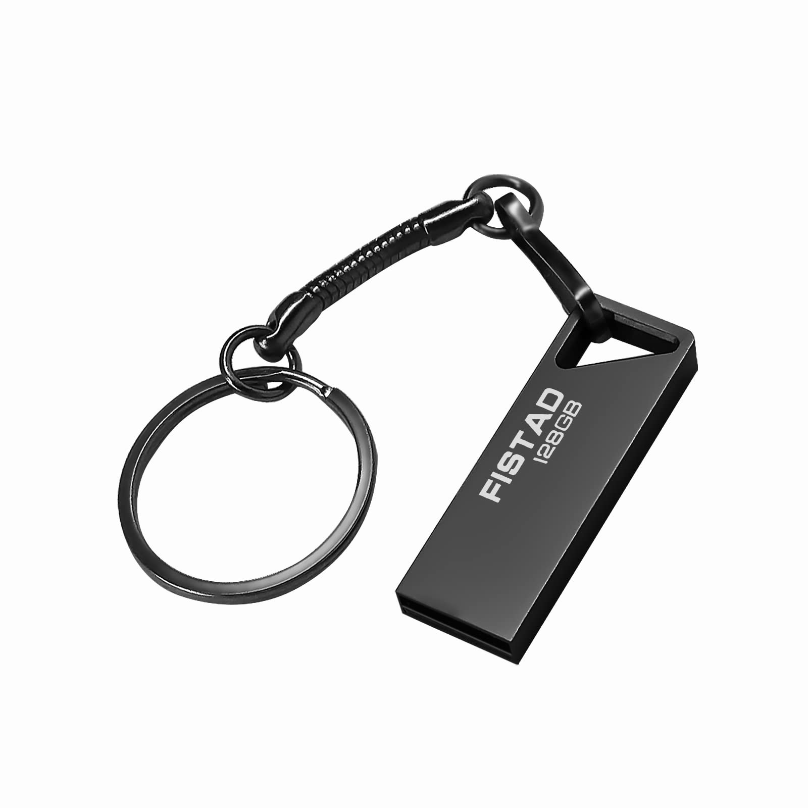 128GB USB 3.0 Flash Drive - High Speed Metal Memory Stick, Portable Thumb Drive for PC, Laptop, Tablet & Car - Perfect for Data Storage, File Transfer & Backup (Black)