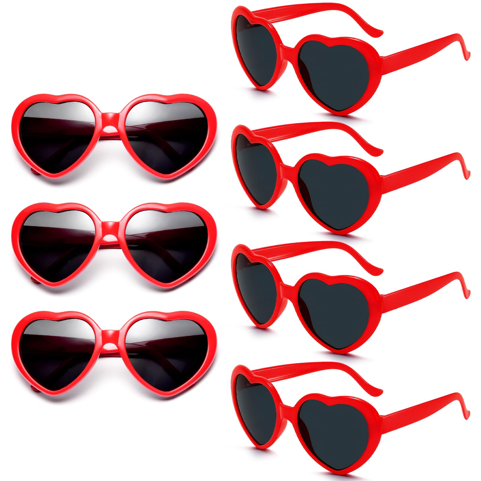 Wholesale Neon Heart Sunglasses for Party Favors - Fun & Vibrant Glasses for Birthday, Bachelorette, and Festival Events