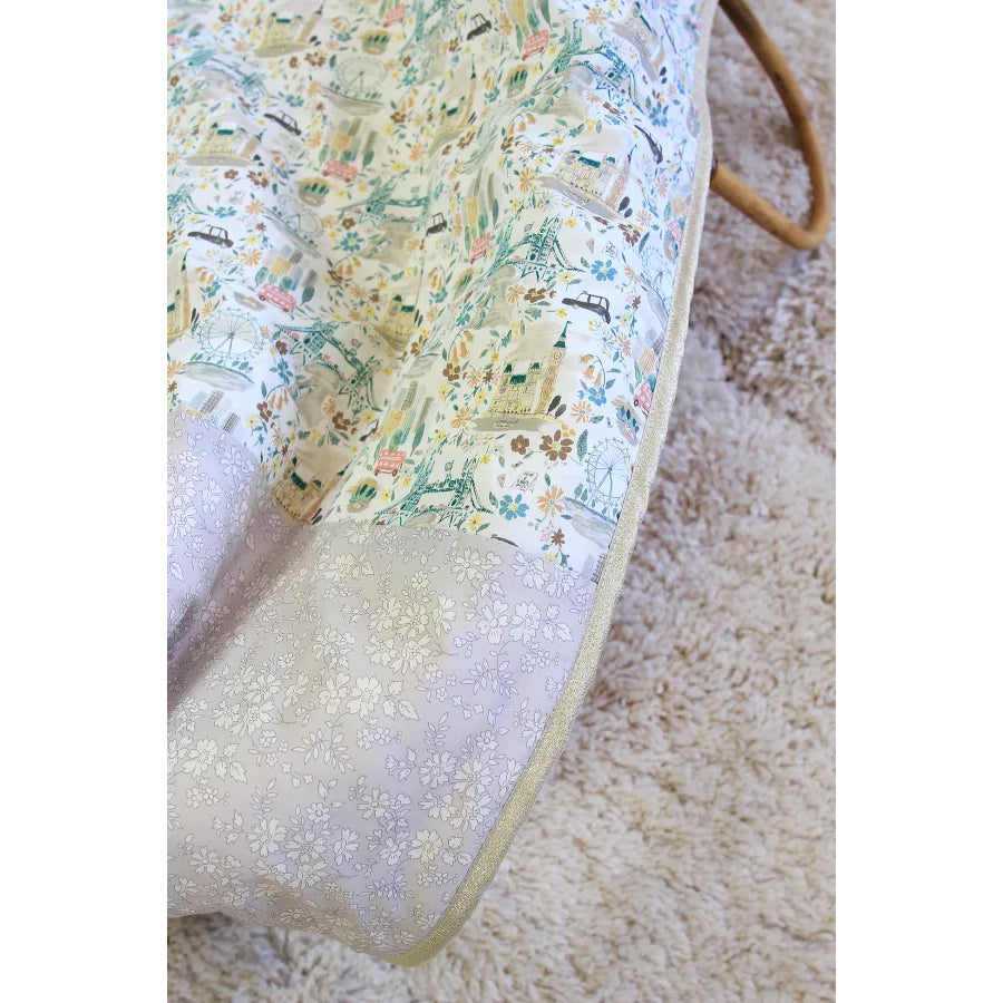 Barnabe Loves Coffee Baby Blanket - Soft & Cozy 29 x 35 Inches - Perfect for Nursery, Stroller & Cuddle Time