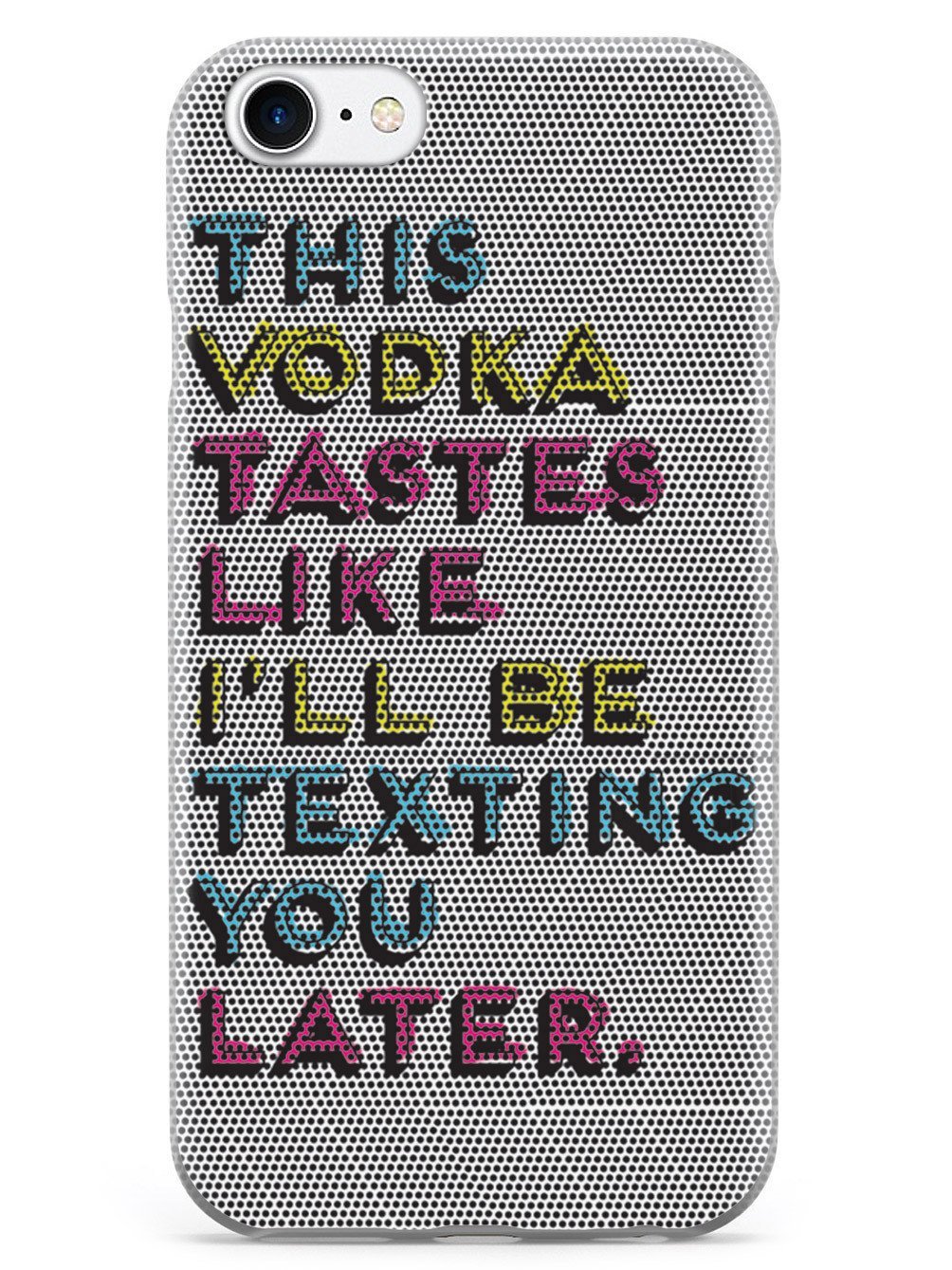 Premium 3D Textured Protective Phone Case for Apple iPhone 8 - Funny Vodka Drinker Design - Shockproof & Slim Fit - Perfect for Daily Use, Parties & Gifts